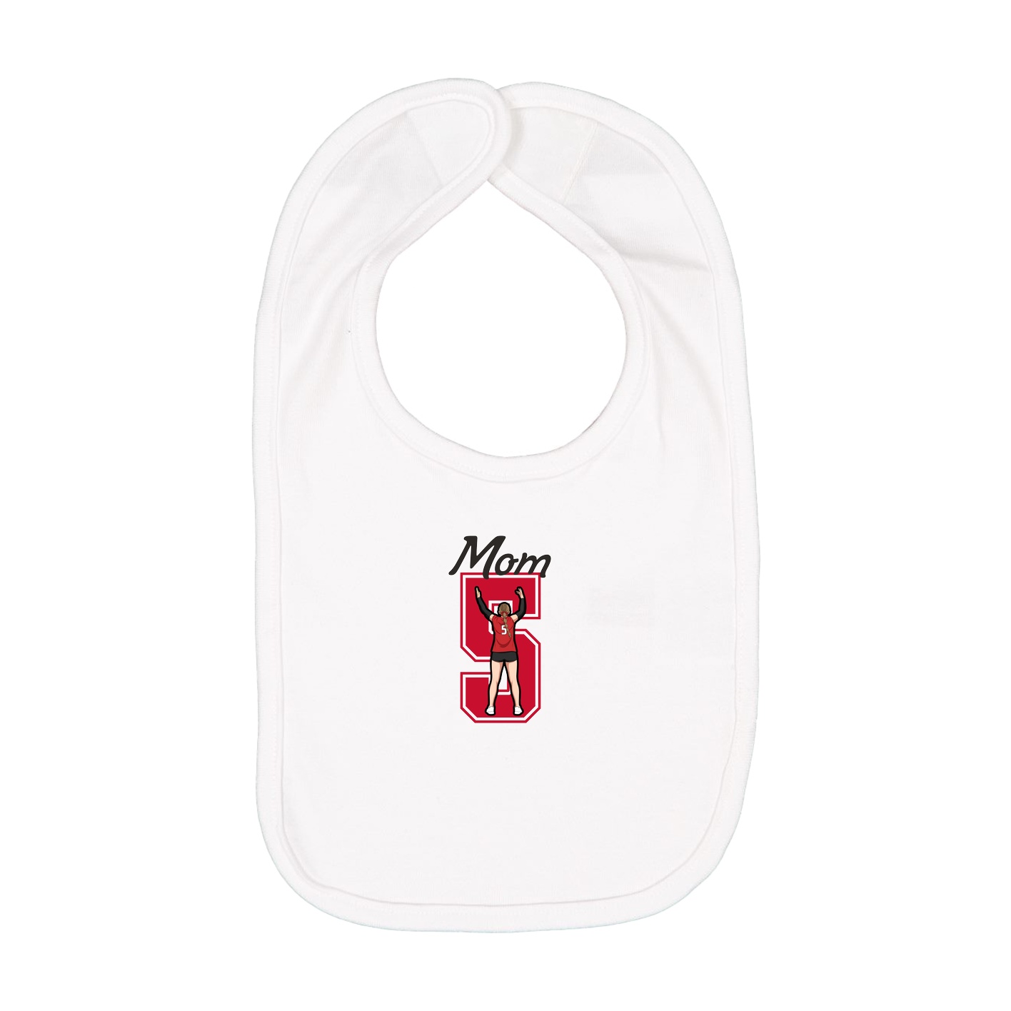Infant Bib — Mothers Day Shirsey in White