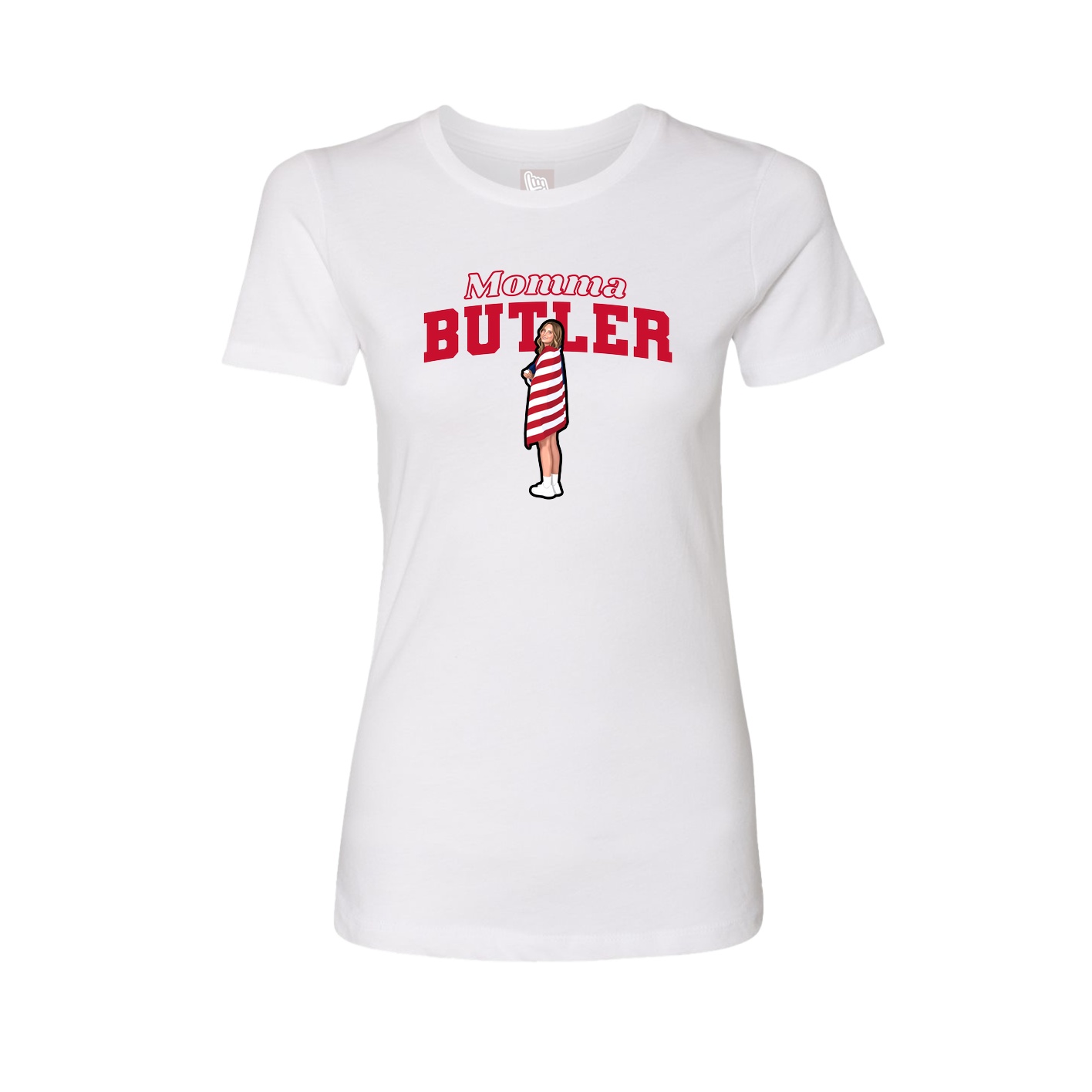 Womens Tee — Mothers Day Block in White