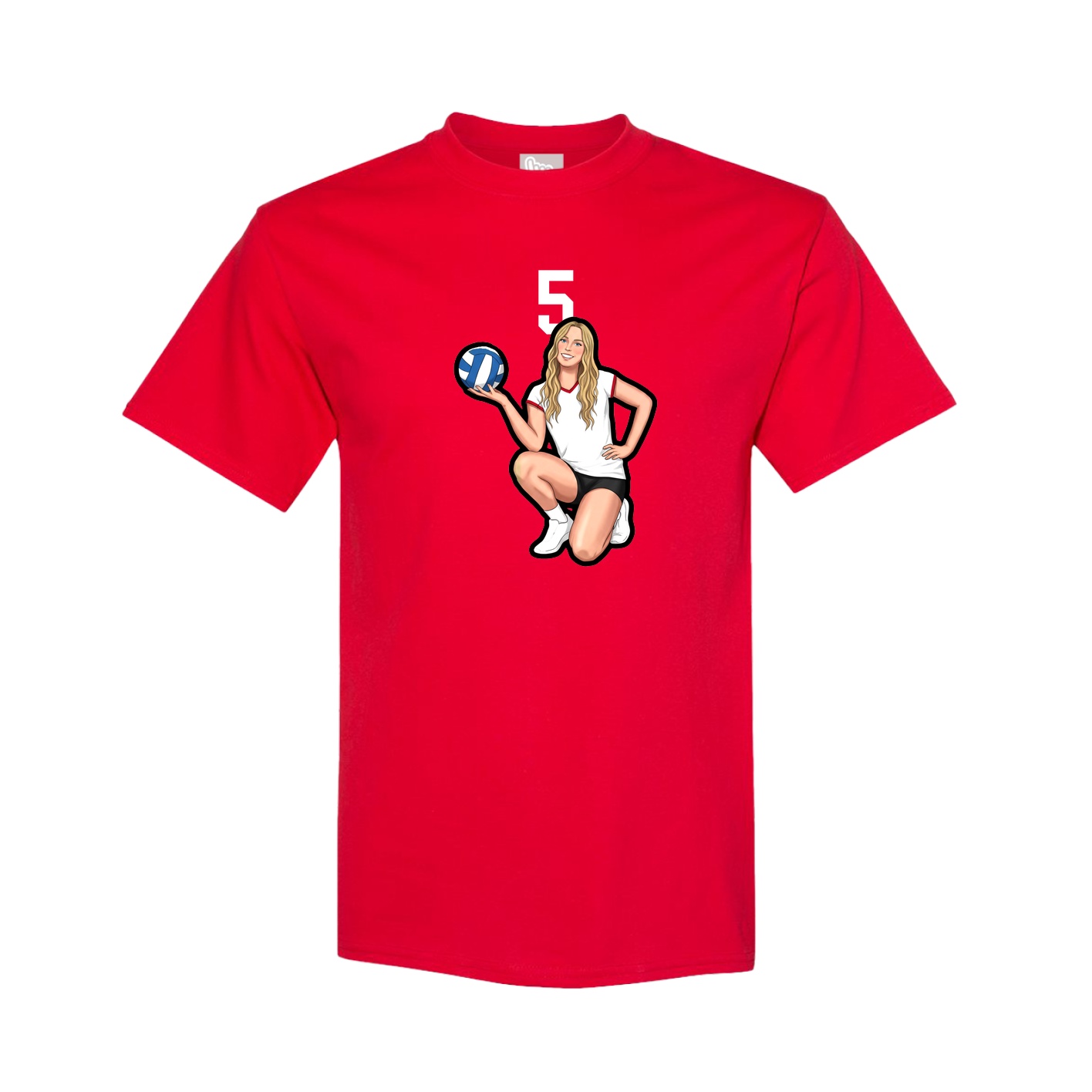 Tee — Number Top in Red