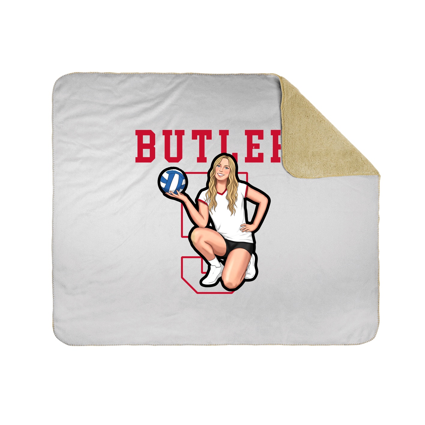 Throw Blanket — Shirsey in White