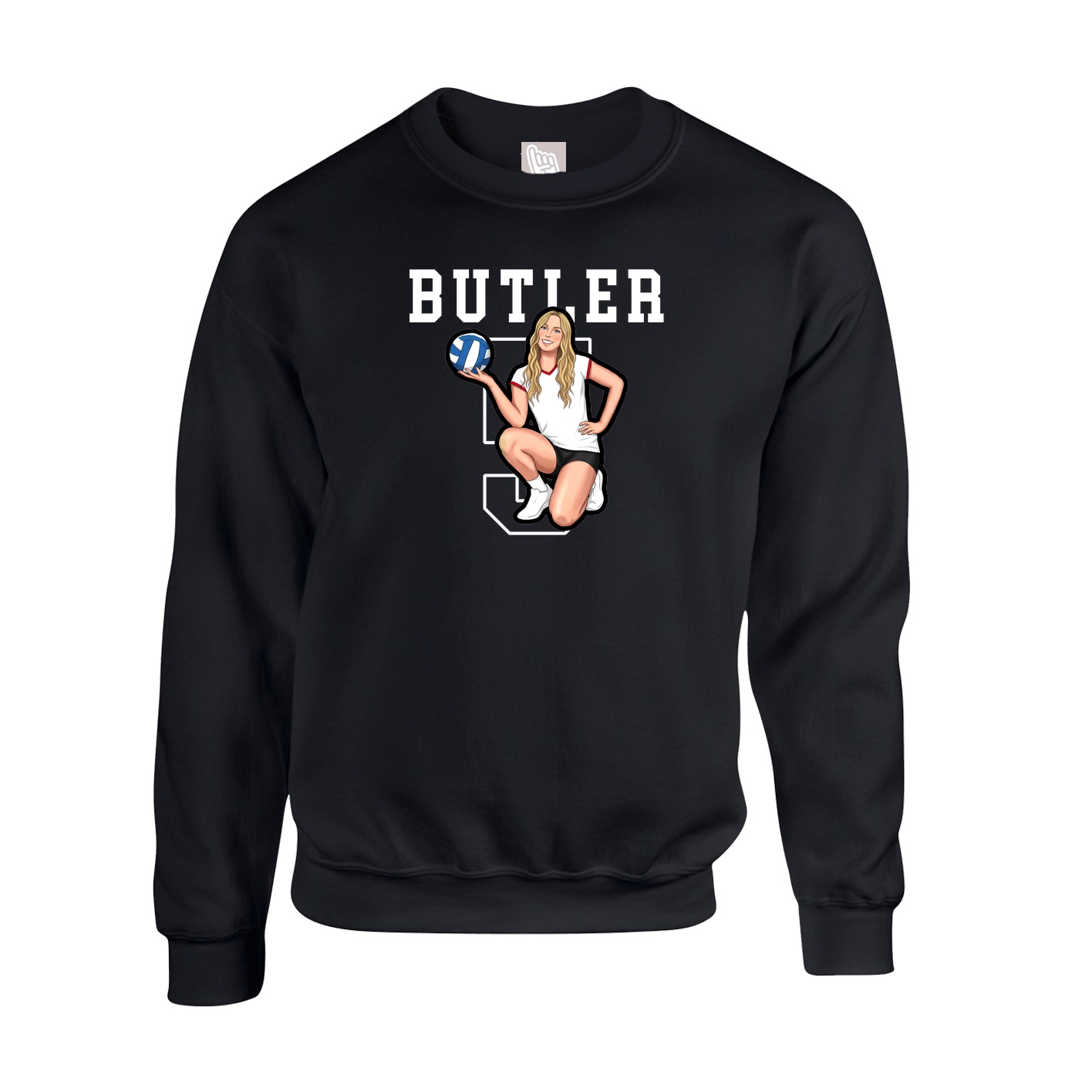 Fleece Crew — Shirsey in Black