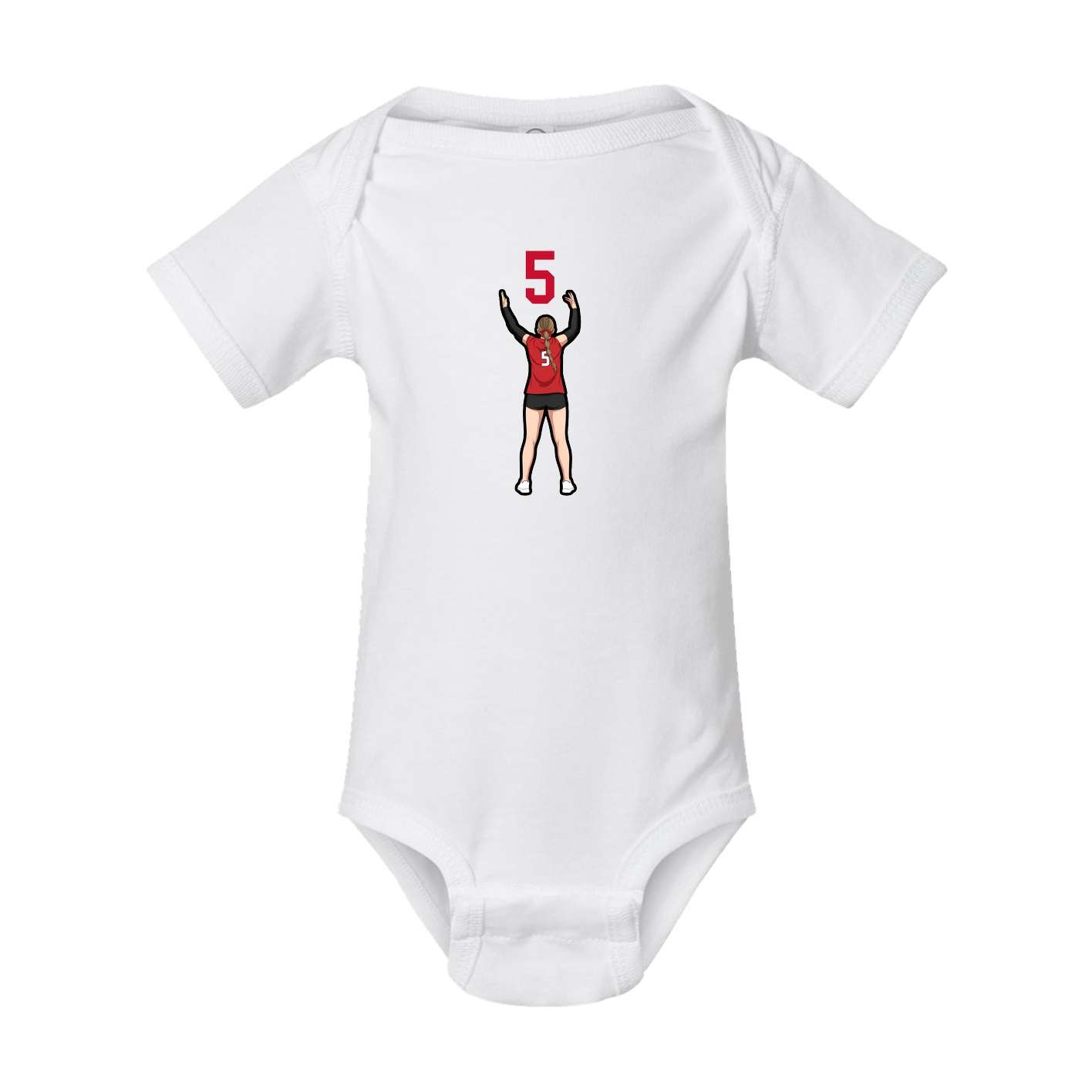 Baby Onesie — Number Top in White