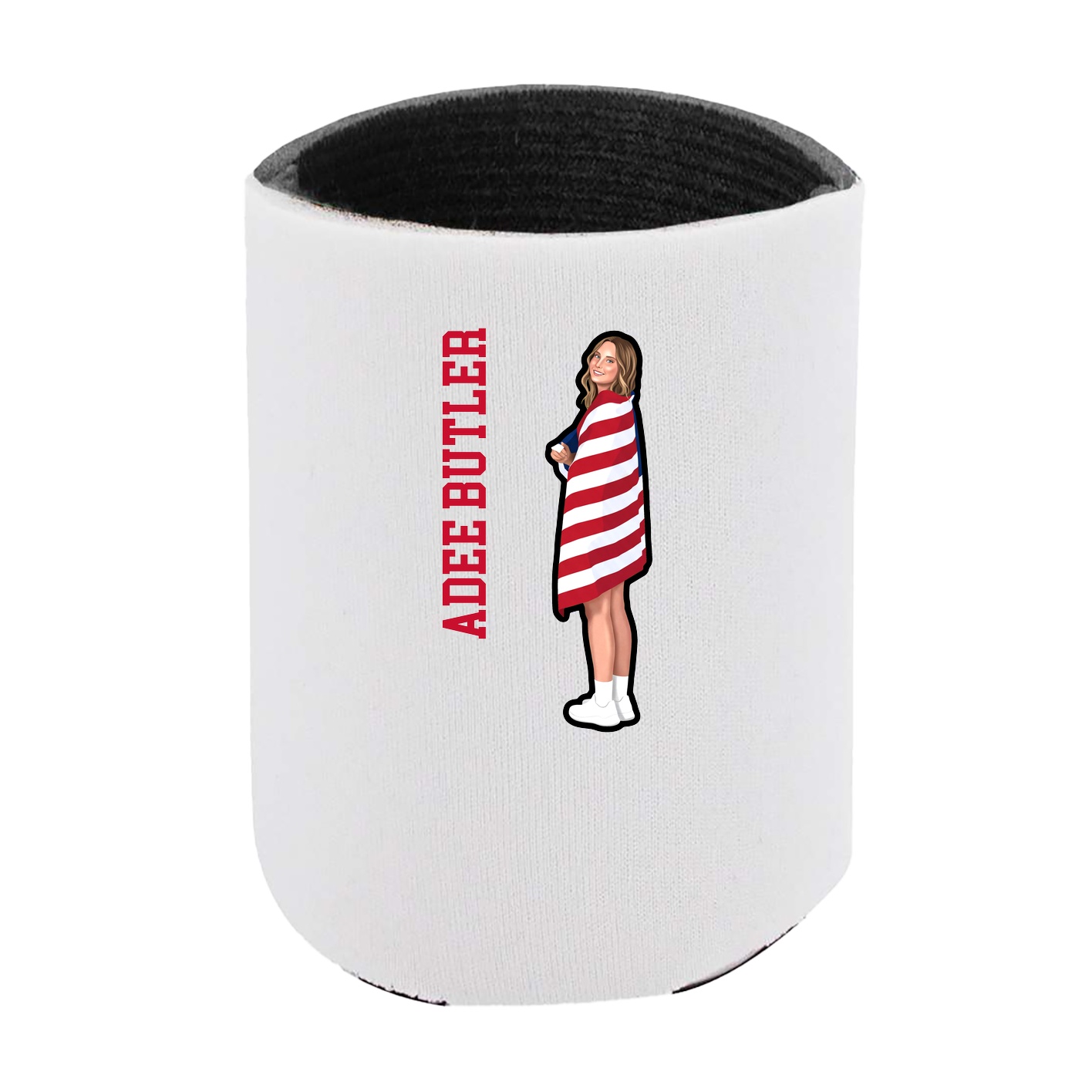 Can Holder — Name Vertical in White