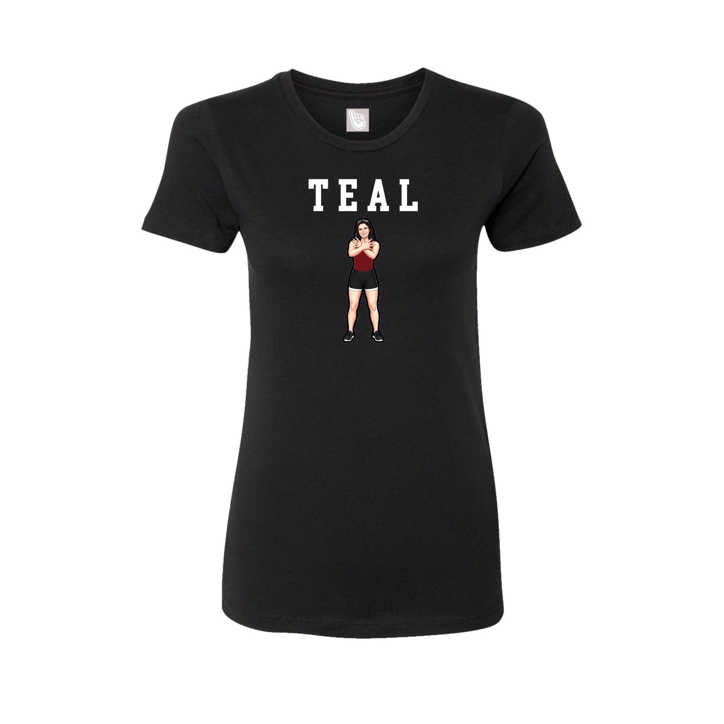 Fitted Women's Tee — Shirsey in Black