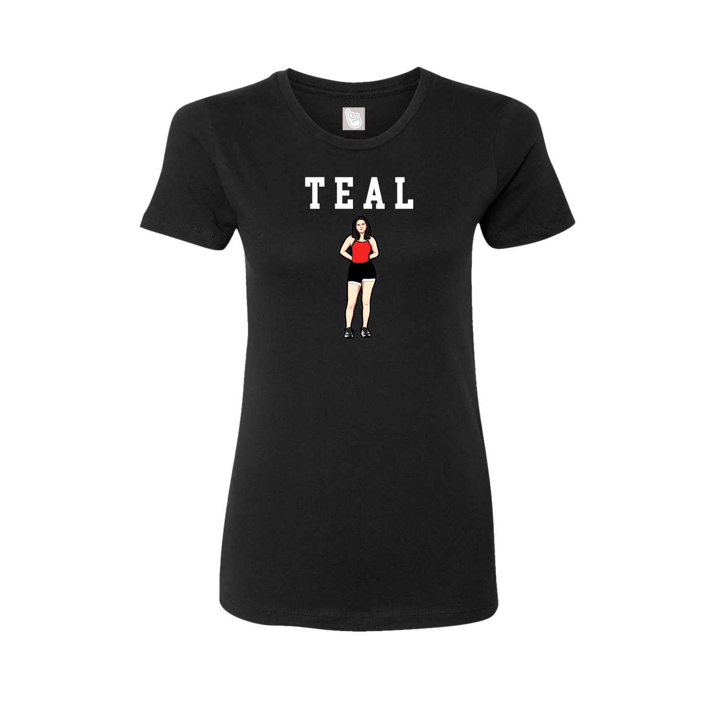 Fitted Women's Tee — Shirsey in Black