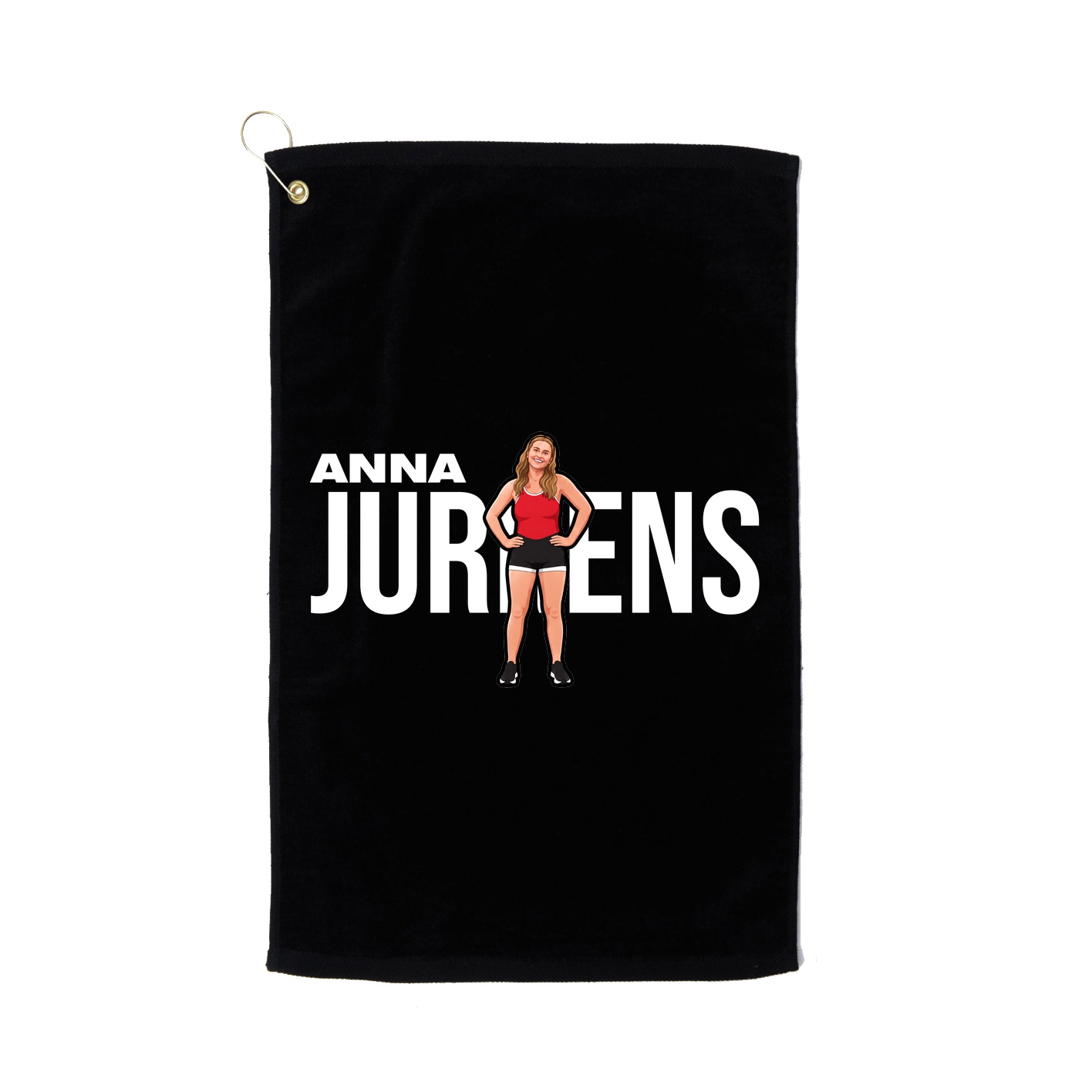 Golf Towel — Player Name in Black