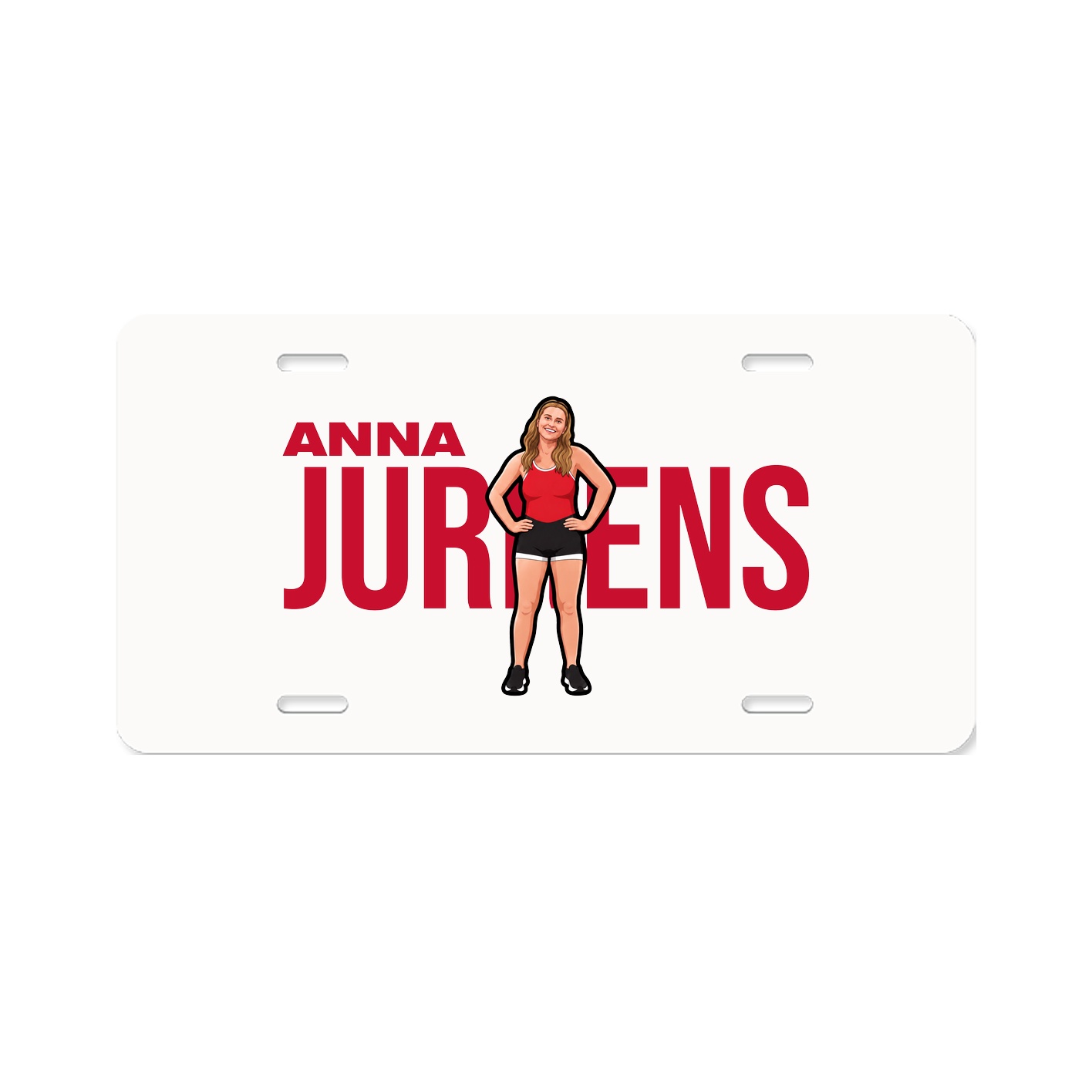 License Plate — Player Name in Classic