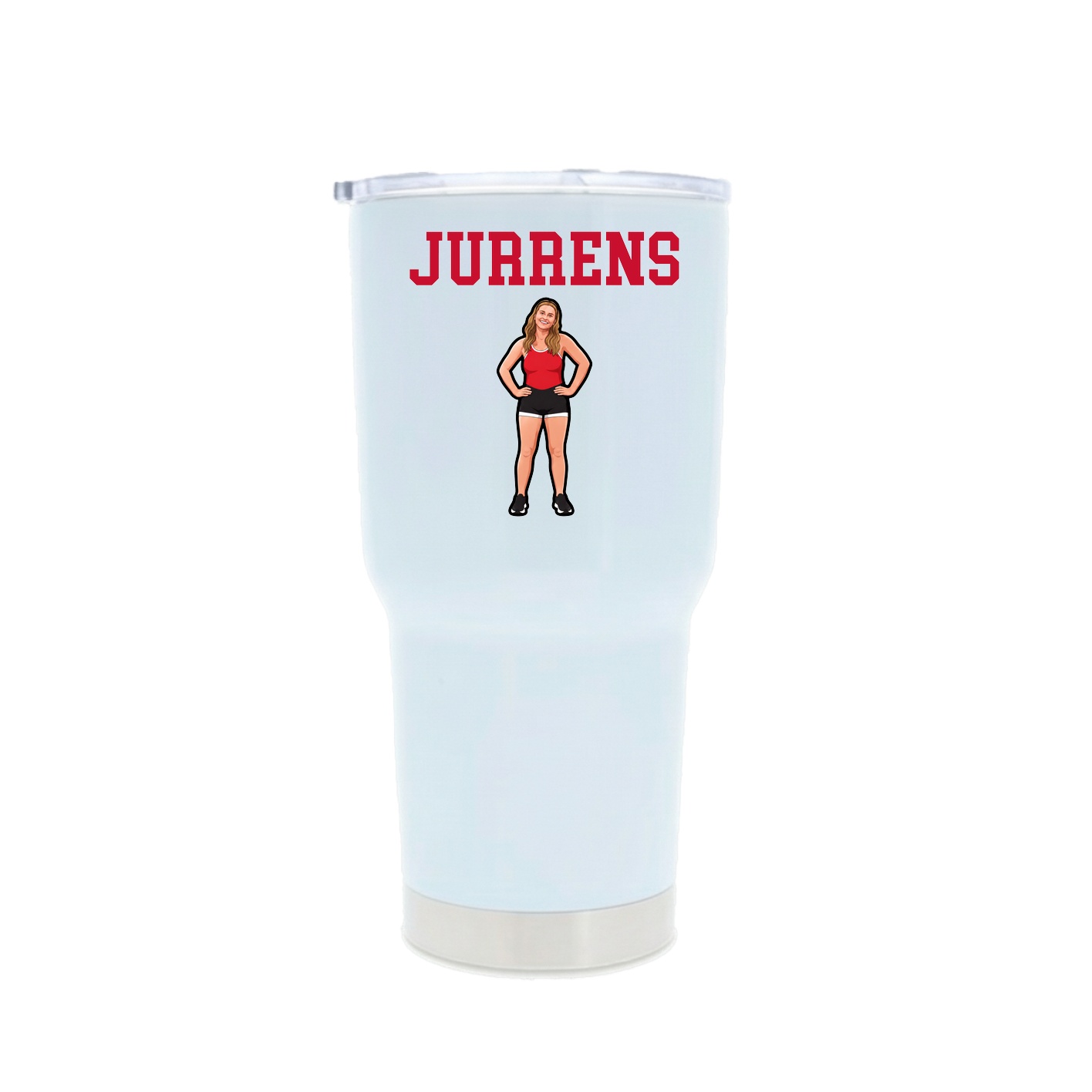 30oz Stainless Steel Tumbler — Shirsey in White