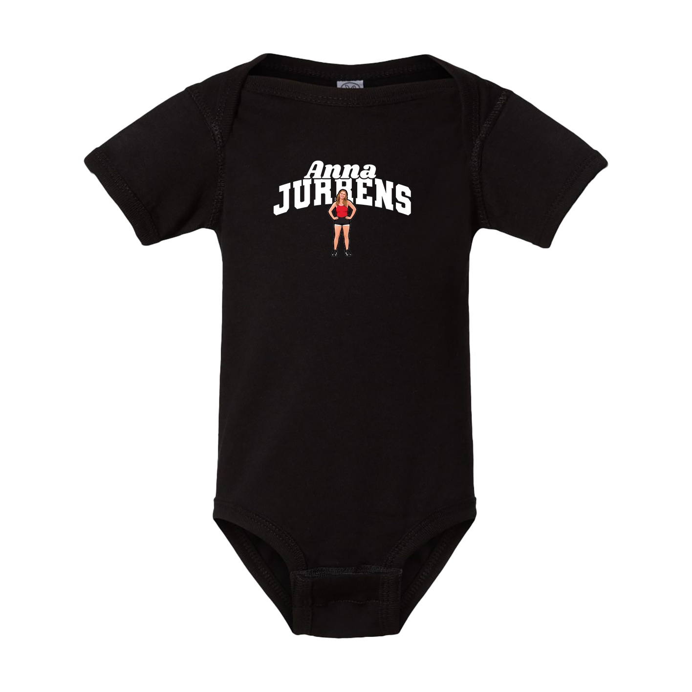 Baby Onesie — Signature Arch in Black