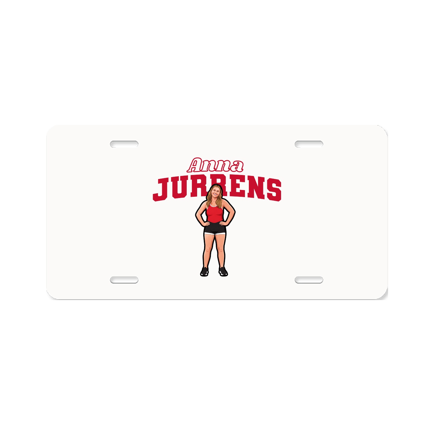 License Plate — Name Arch in Classic