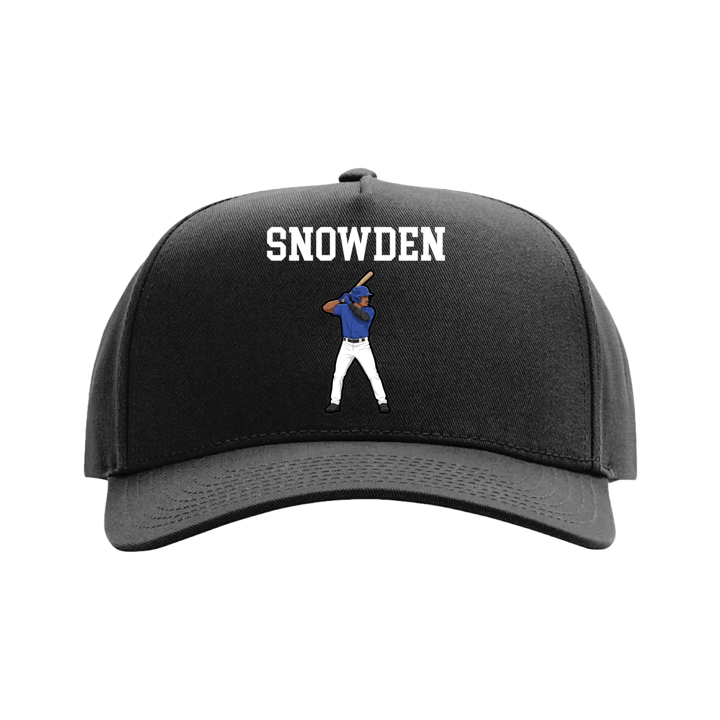 Full Fabric Five-Panel Champ Cap — Shirsey in Black