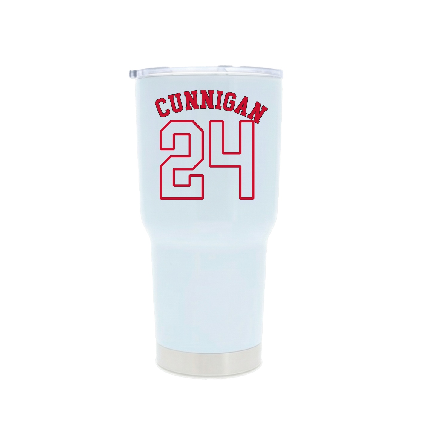 30oz Stainless Steel Tumbler — Shirsey Arch in White