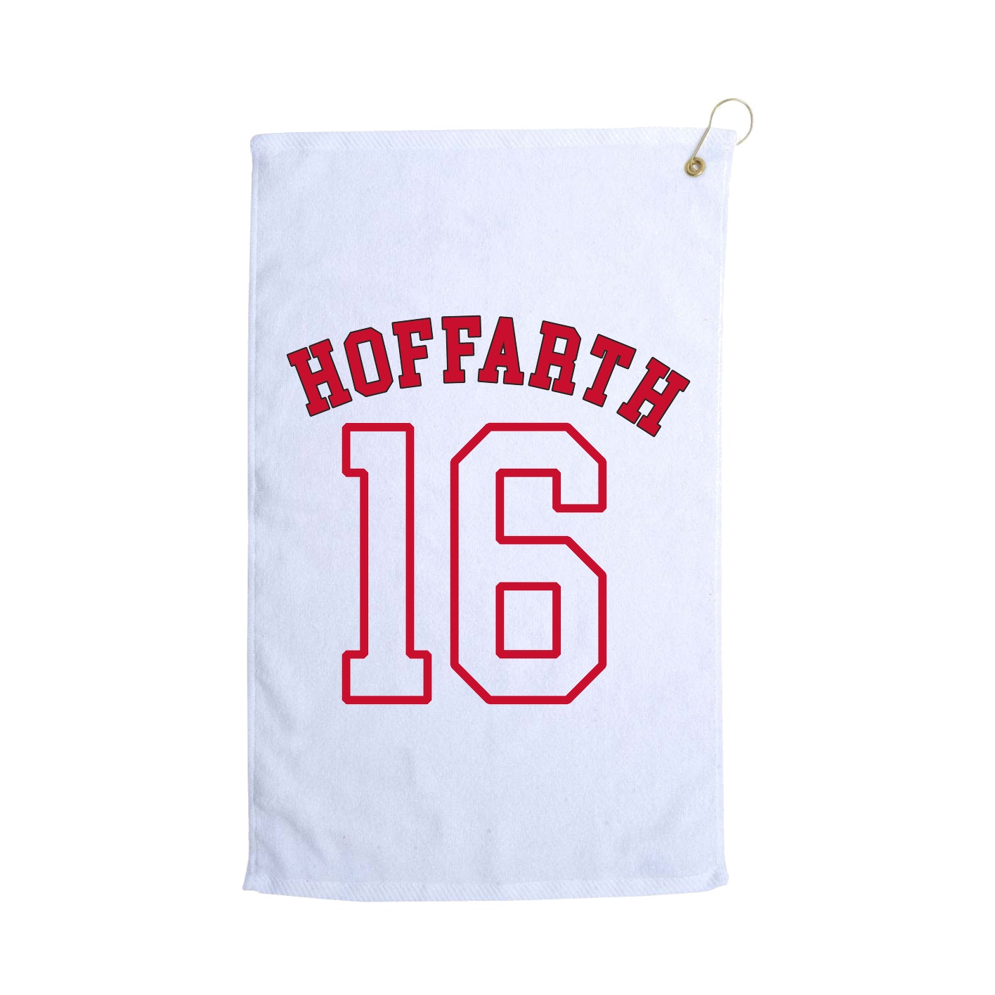 Golf Towel — Shirsey Arch in White