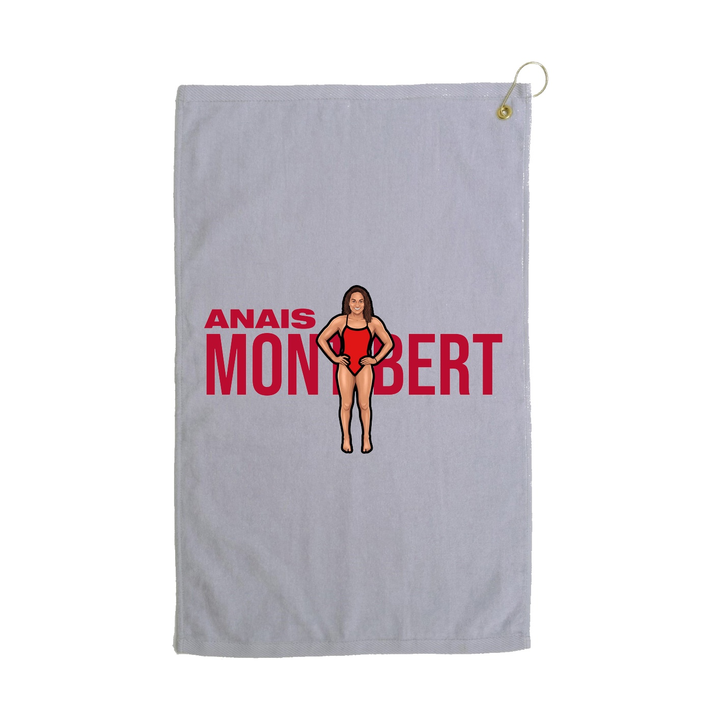 Golf Towel — Player Name in Grey