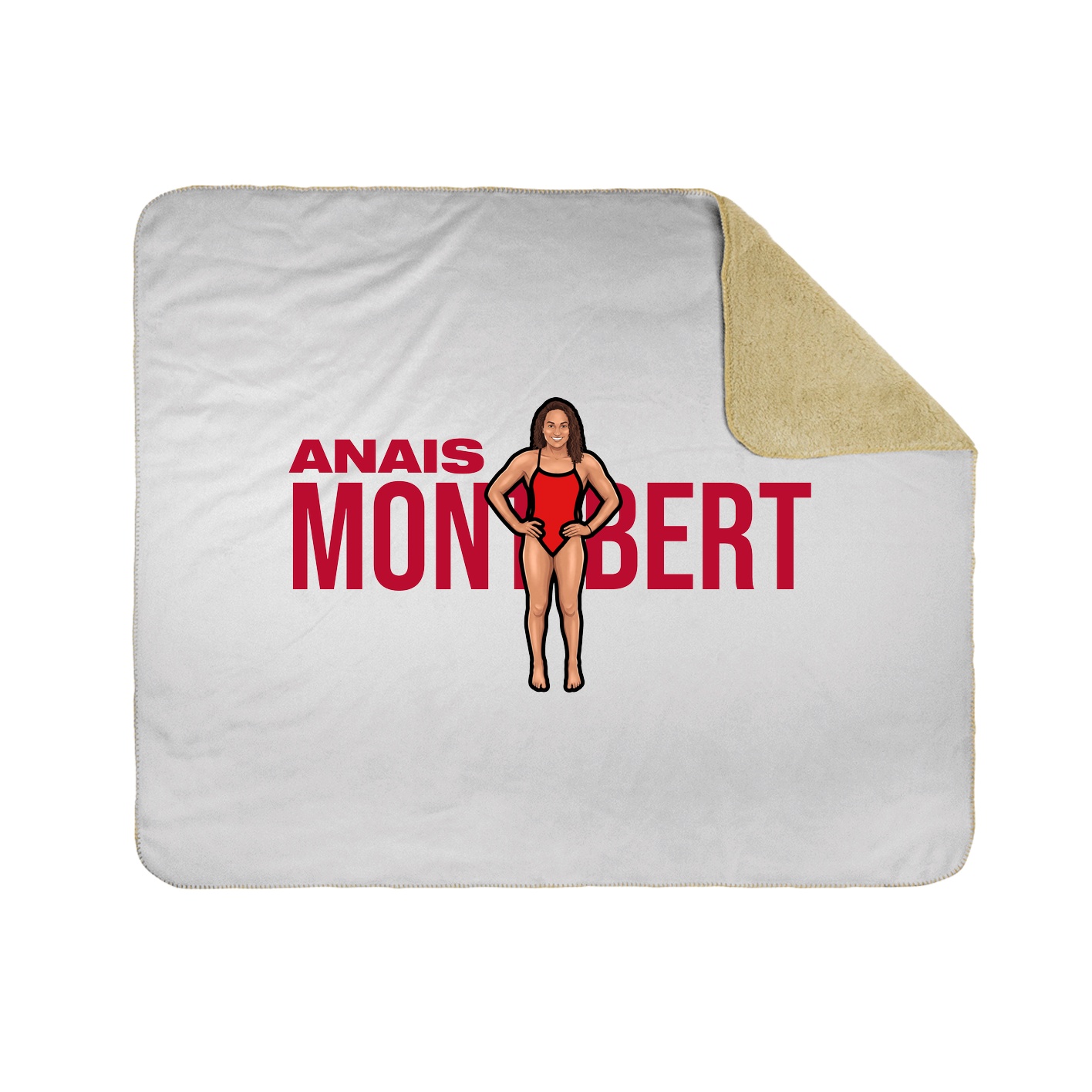 Throw Blanket — Player Name in White