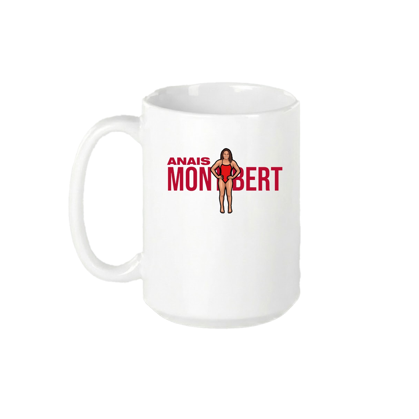 15oz Coffee Mug — Player Name in White