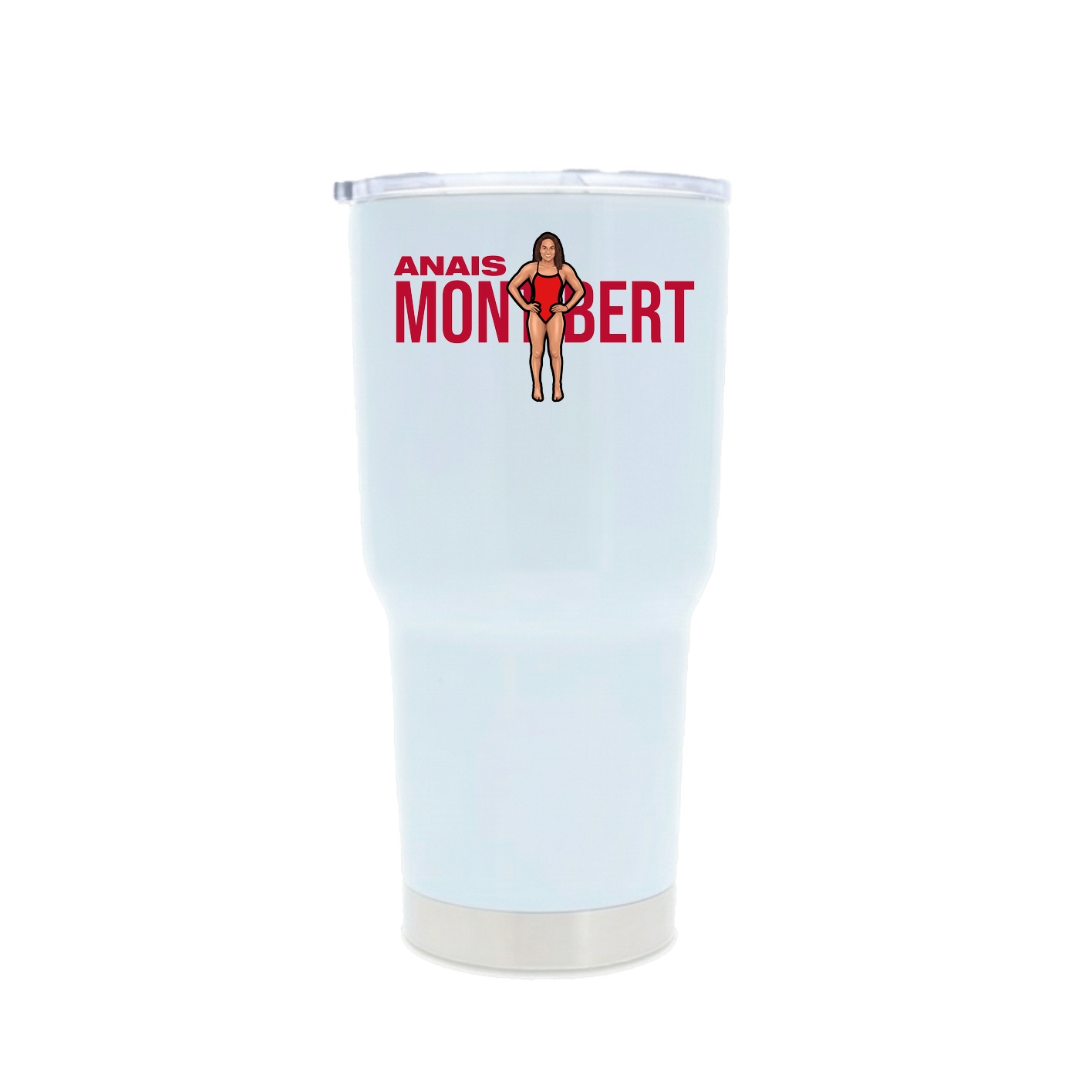 30oz Stainless Steel Tumbler — Player Name in White