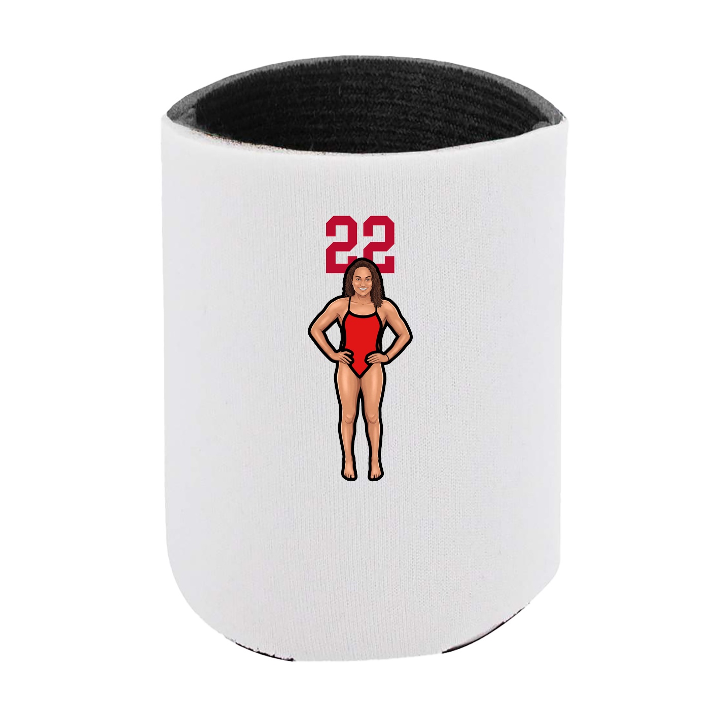 Can Holder — Number Top in White