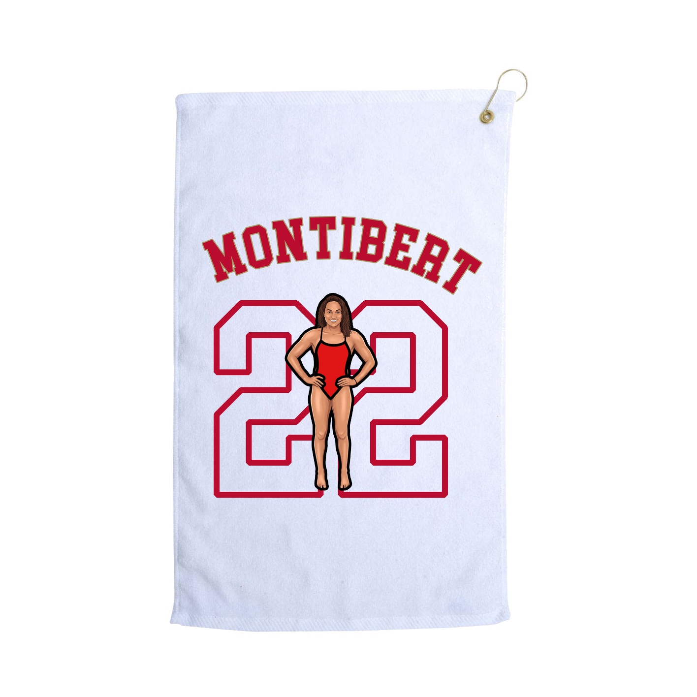 Golf Towel — Shirsey Arch in White