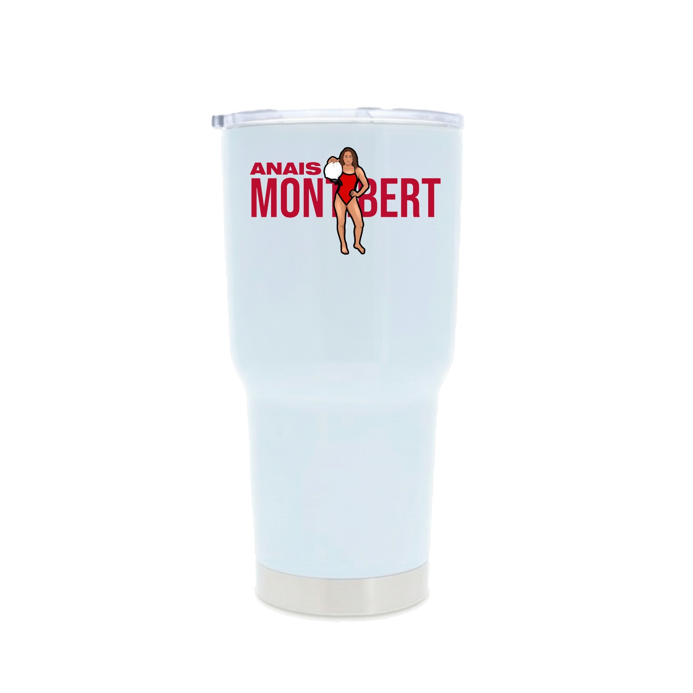 30oz Stainless Steel Tumbler — Player Name in White