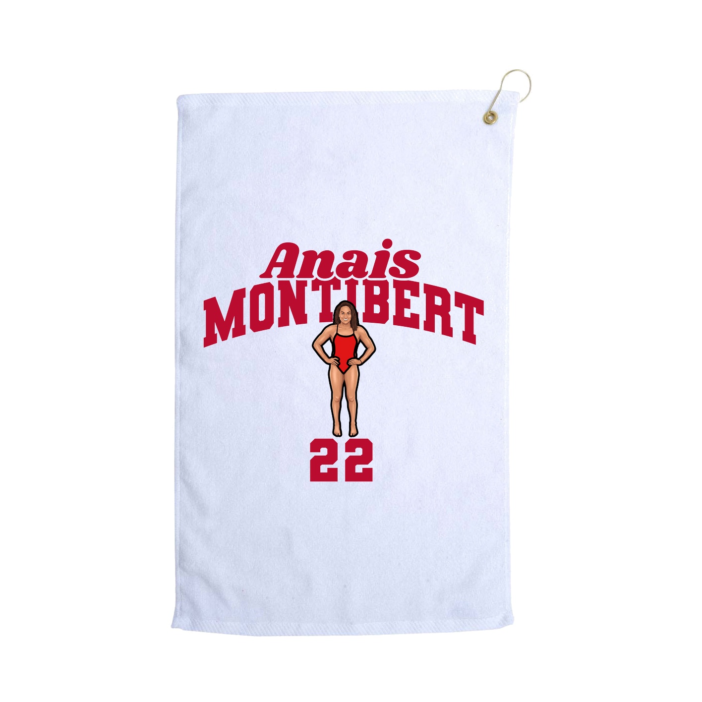 Golf Towel — Signature Arch in White