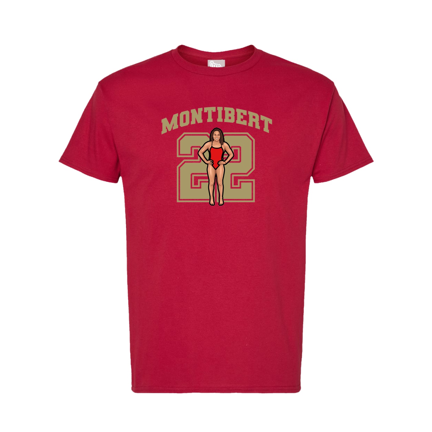 Tee — Number in Crimson