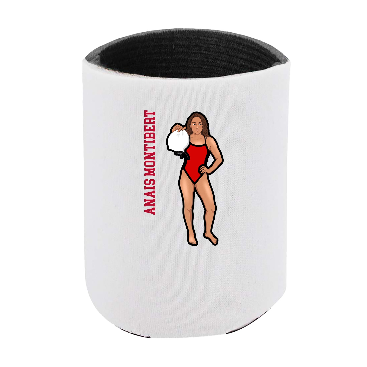 Can Holder — Name Vertical in White