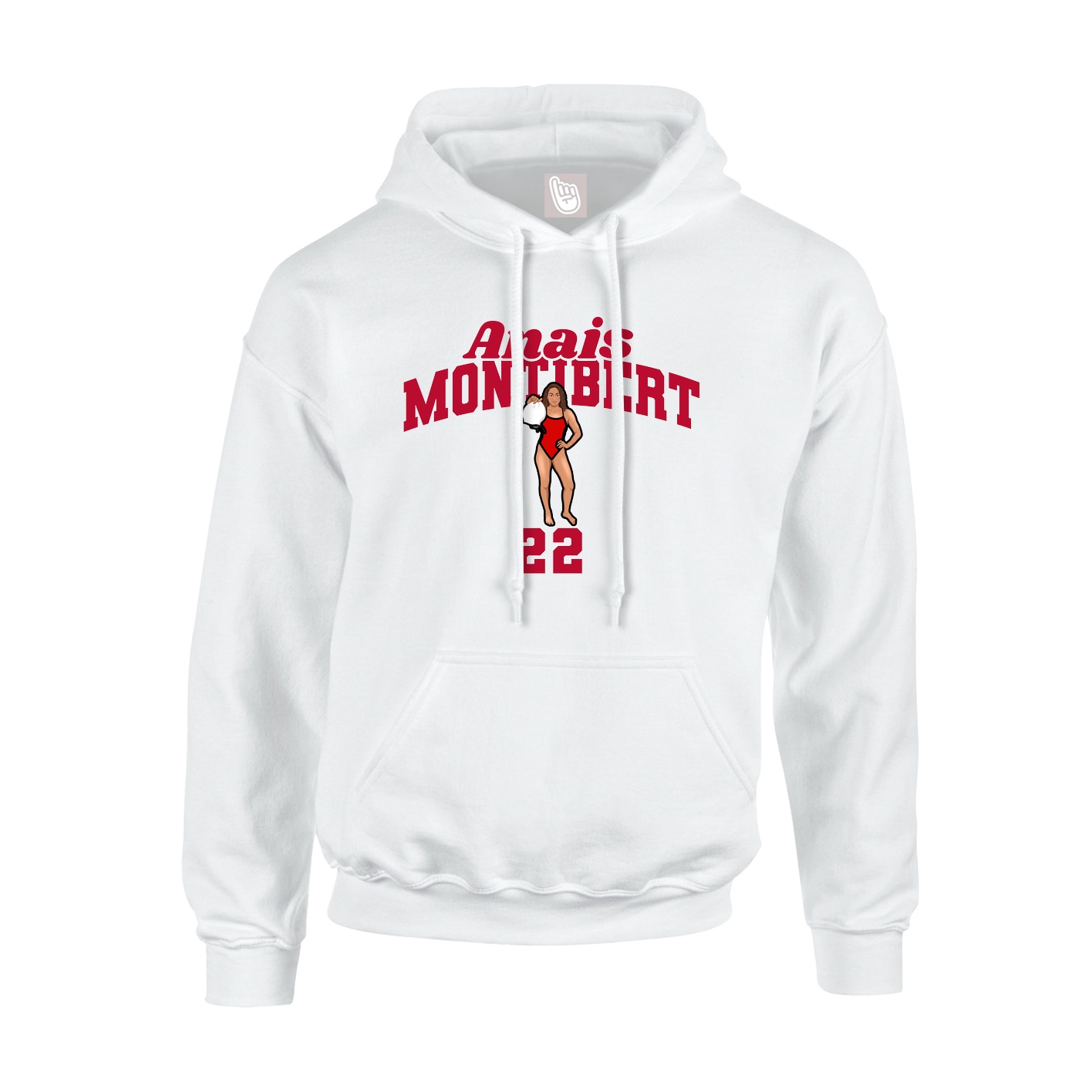 Youth Hoodie — Signature Arch in White