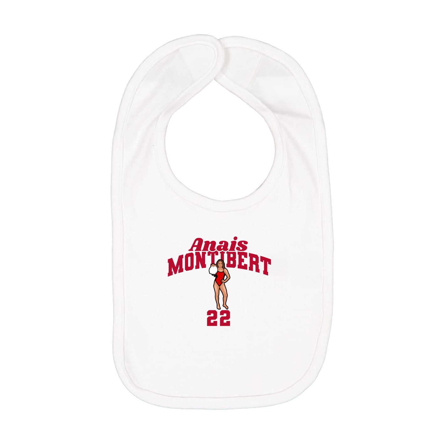 Infant Bib — Signature Arch in White