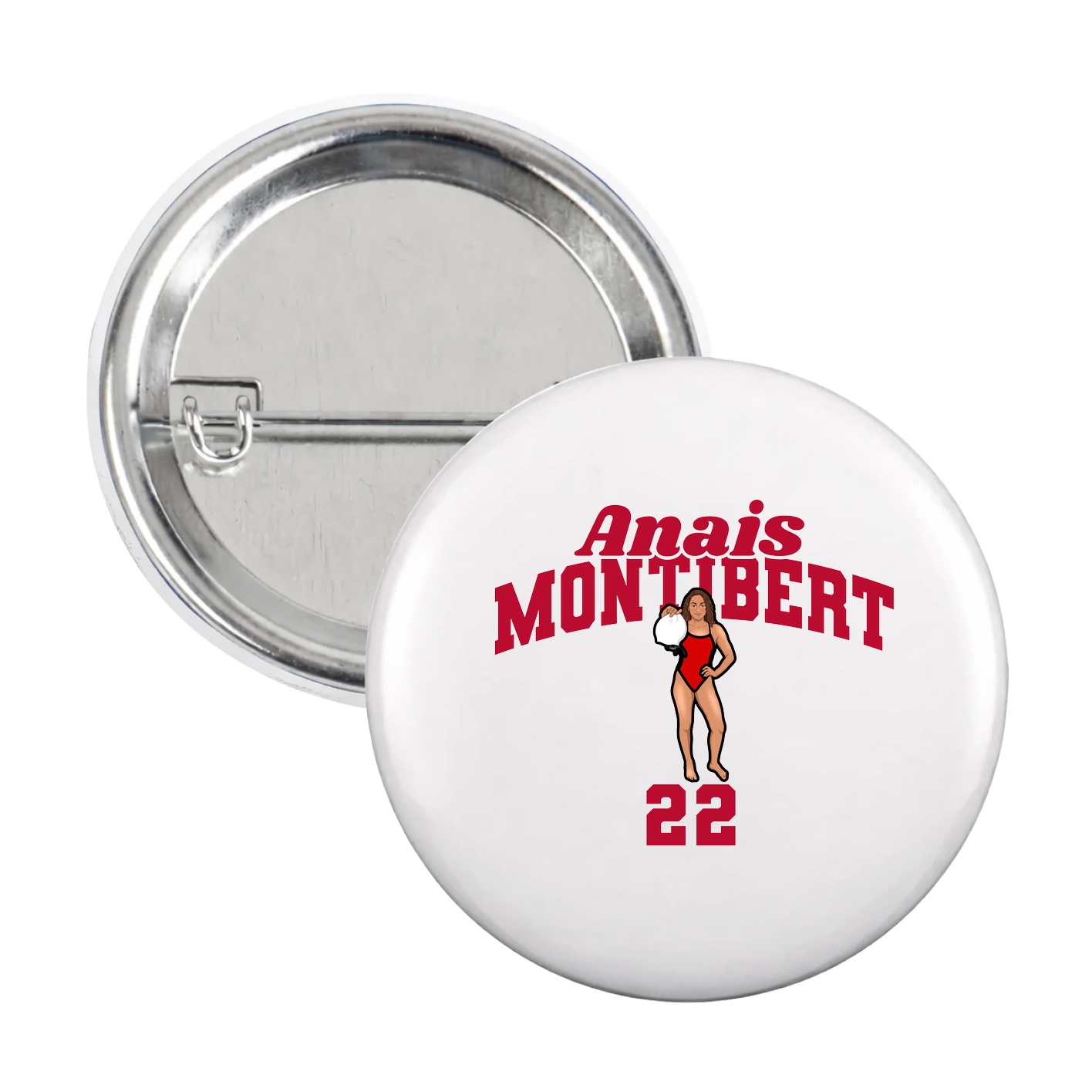 Game Day Button — Signature Arch in White