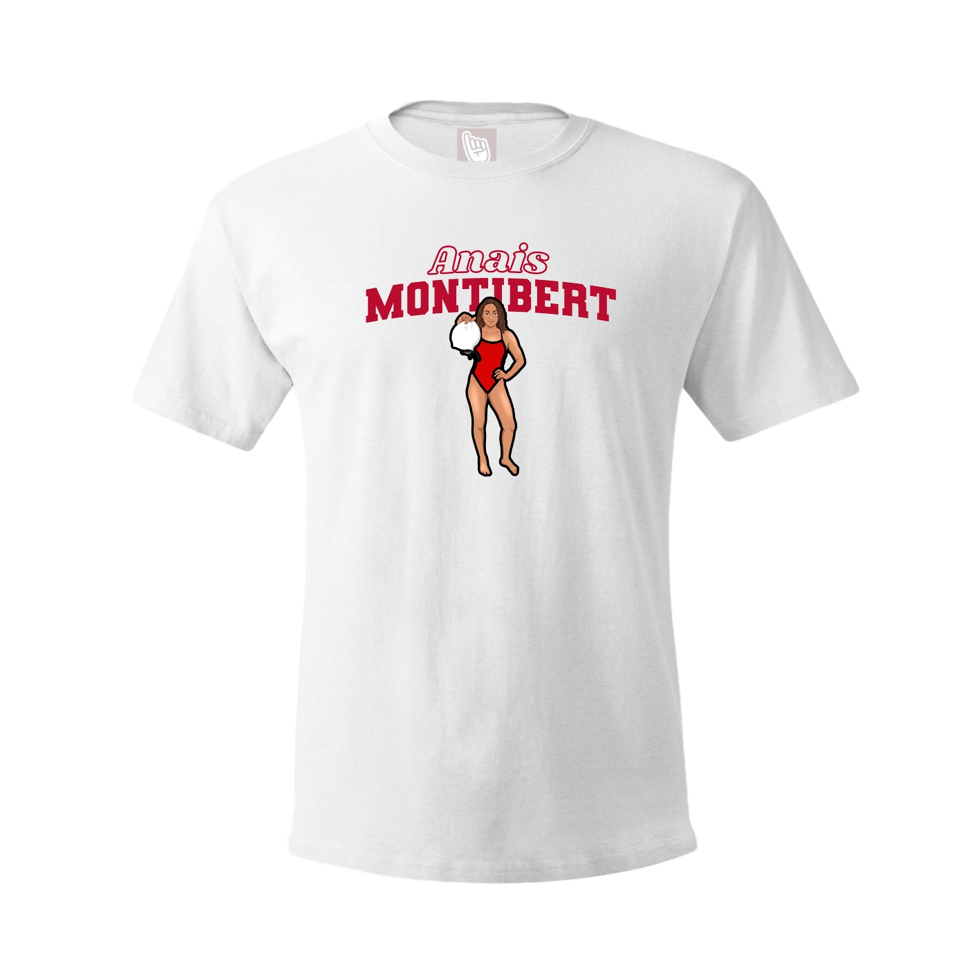 Youth Tee — Name Arch in White
