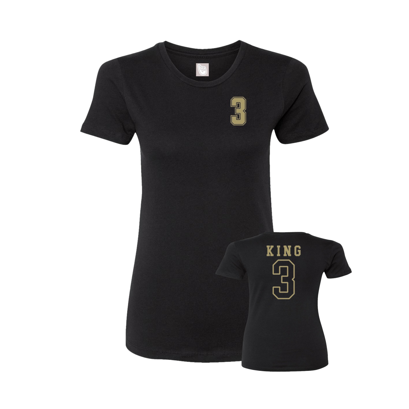Womens Tee — Chest Back in Black