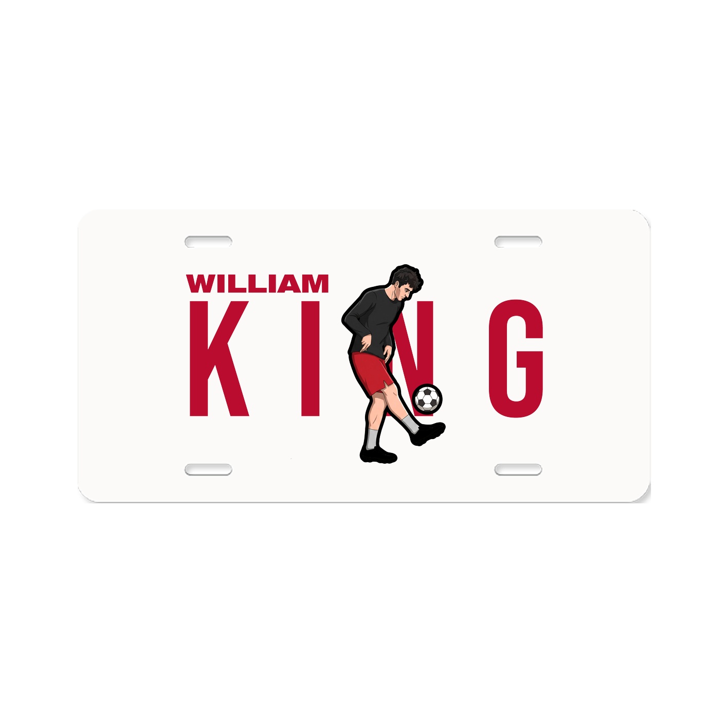License Plate — Player Name in Classic