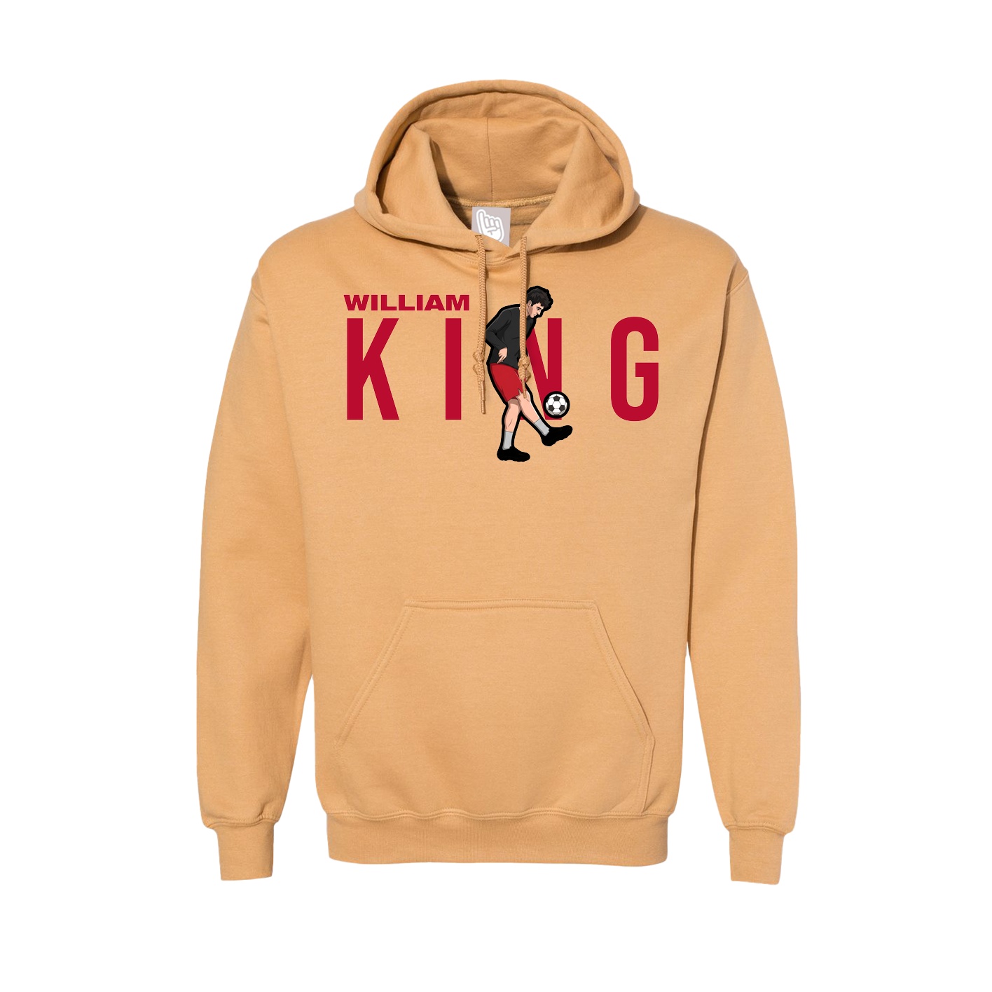 Hoodie — Player Name in Vegas Gold