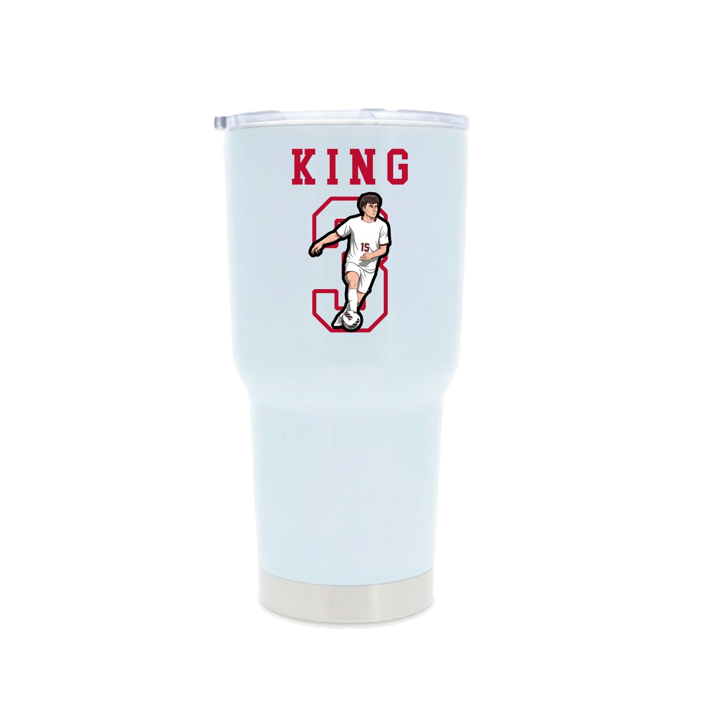 30oz Stainless Steel Tumbler — Shirsey in White