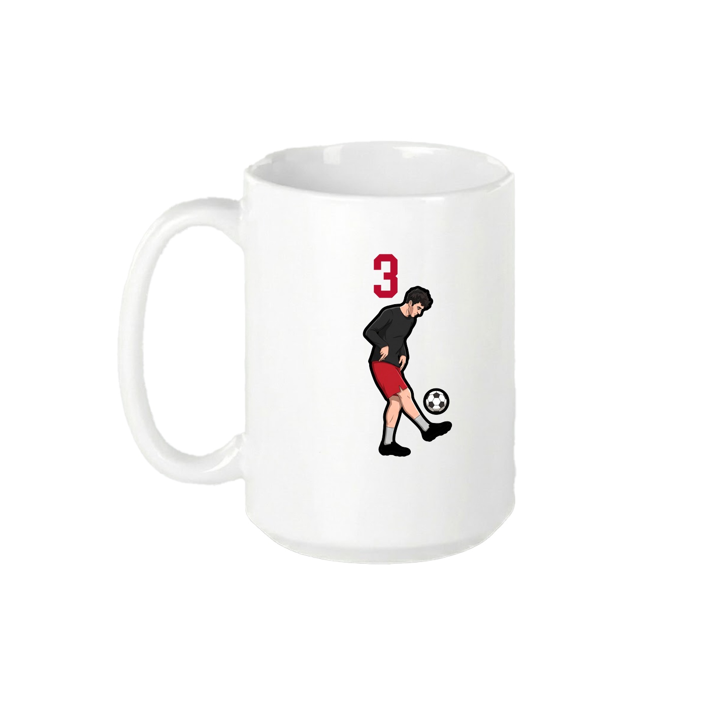 15oz Coffee Mug — Number Top in White