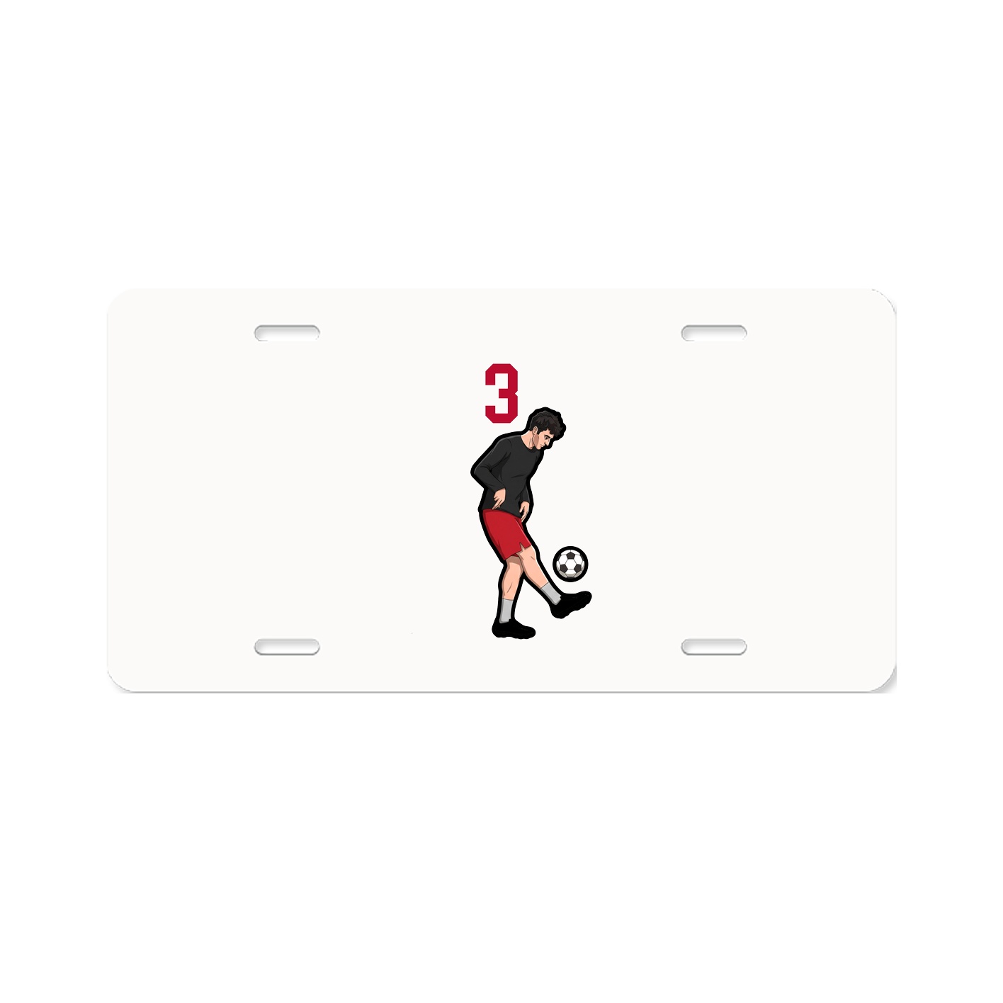 License Plate — Number Top in Classic