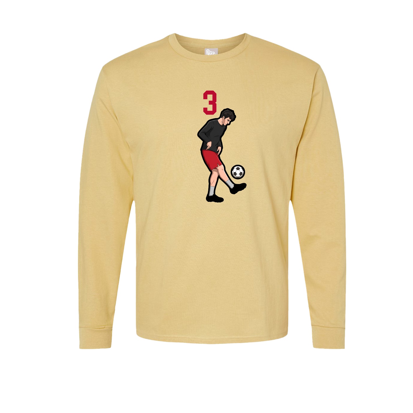 Long Sleeve Tee — Number Top in Vegas Gold