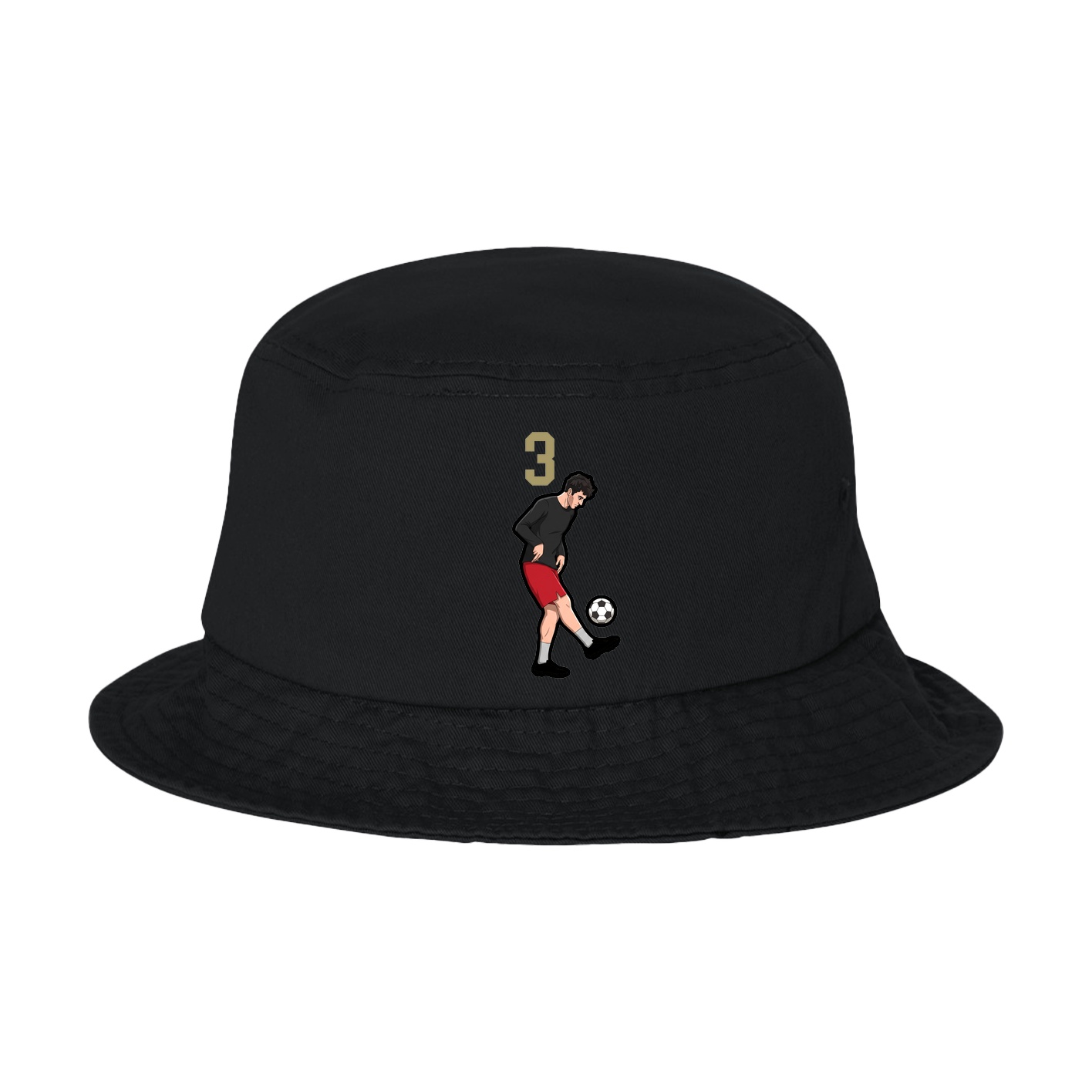 Bucket Cap — Number Top in Black