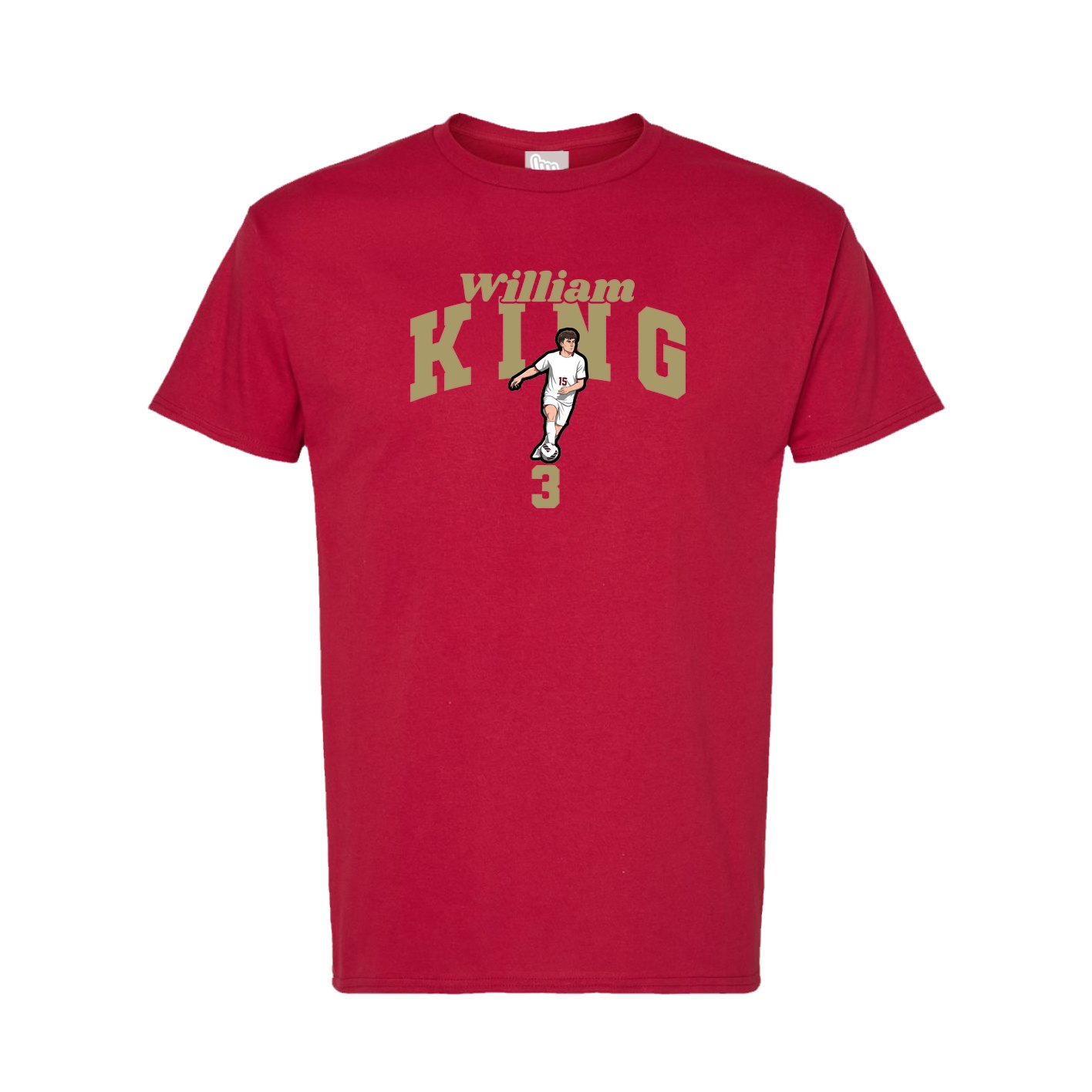 Tee — Signature Arch in Crimson