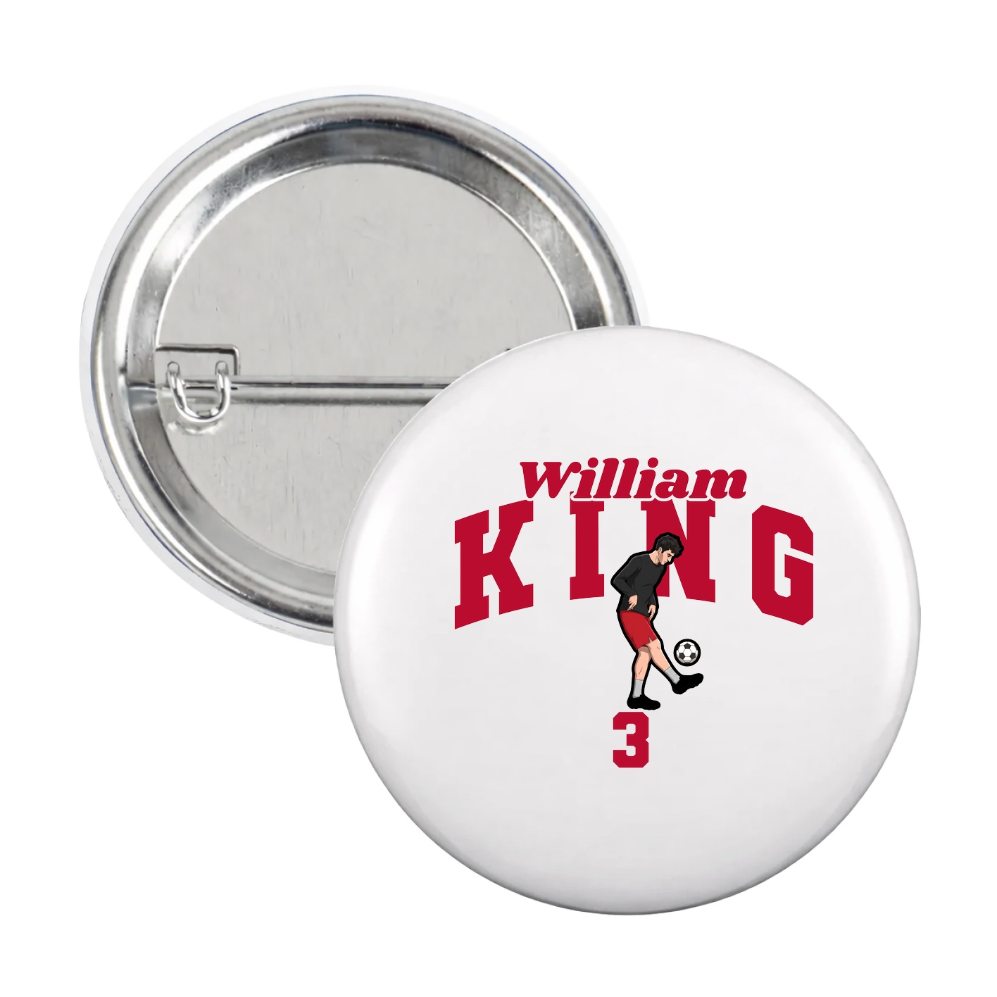 Game Day Button — Signature Arch in White