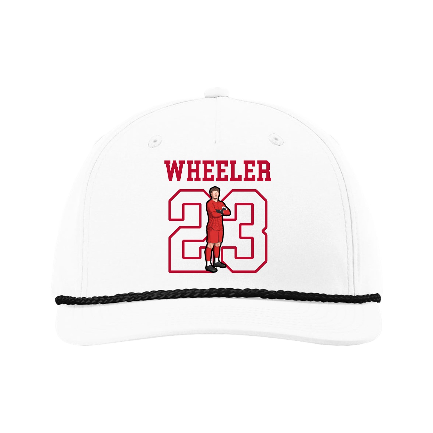 Five-Panel Classic Rope Cap — Shirsey in White