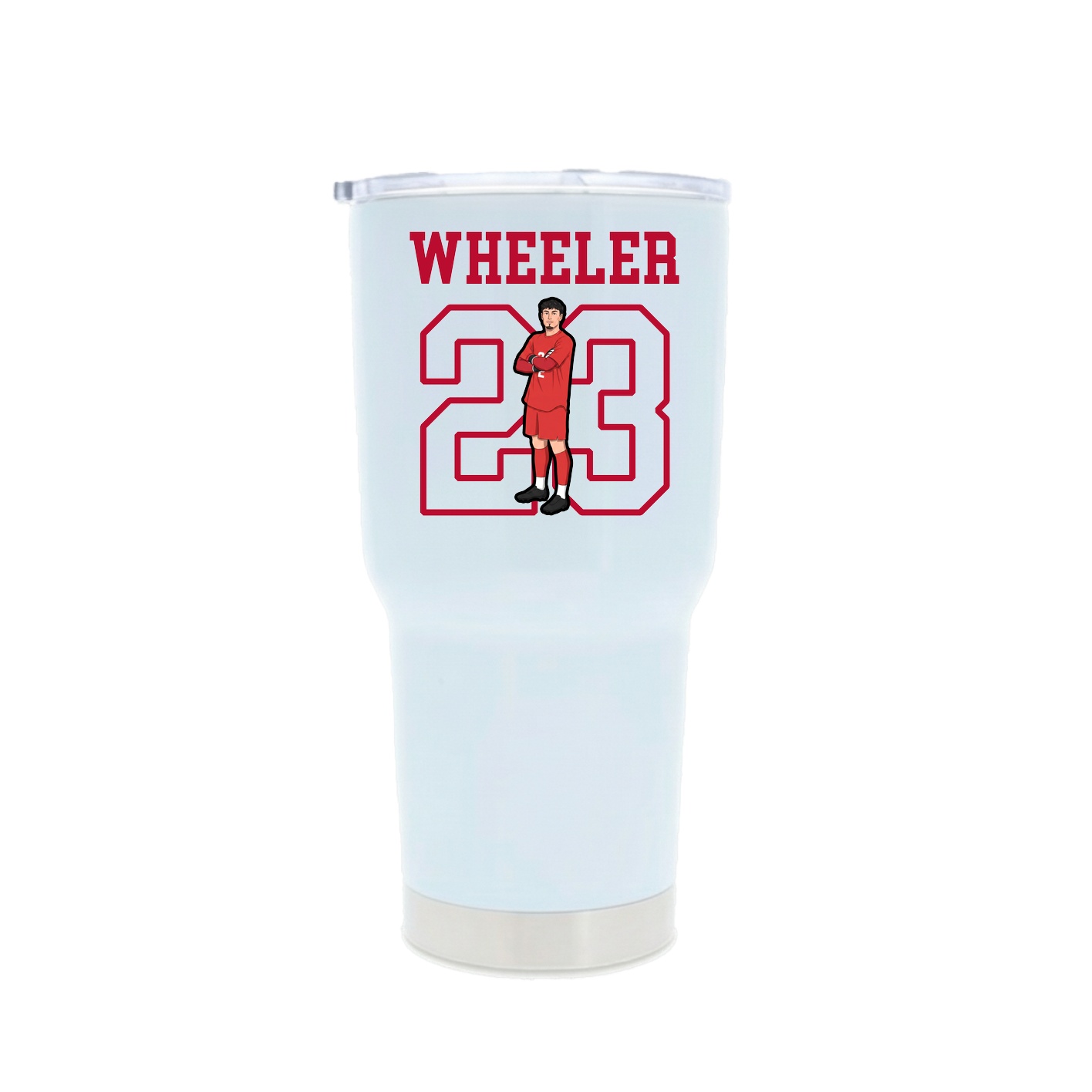 30oz Stainless Steel Tumbler — Shirsey in White