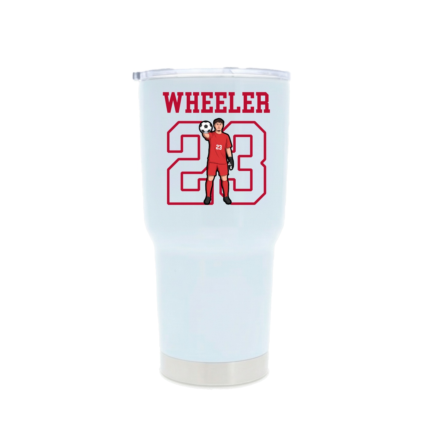 30oz Stainless Steel Tumbler — Shirsey in White