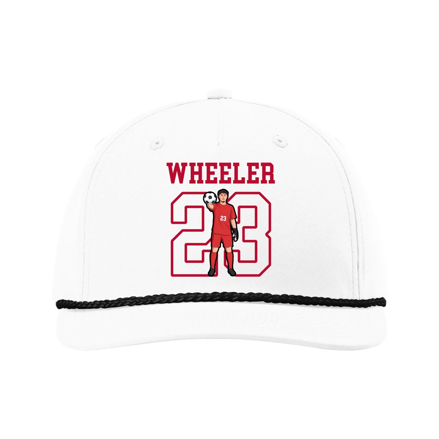 Five-Panel Classic Rope Cap — Shirsey in White
