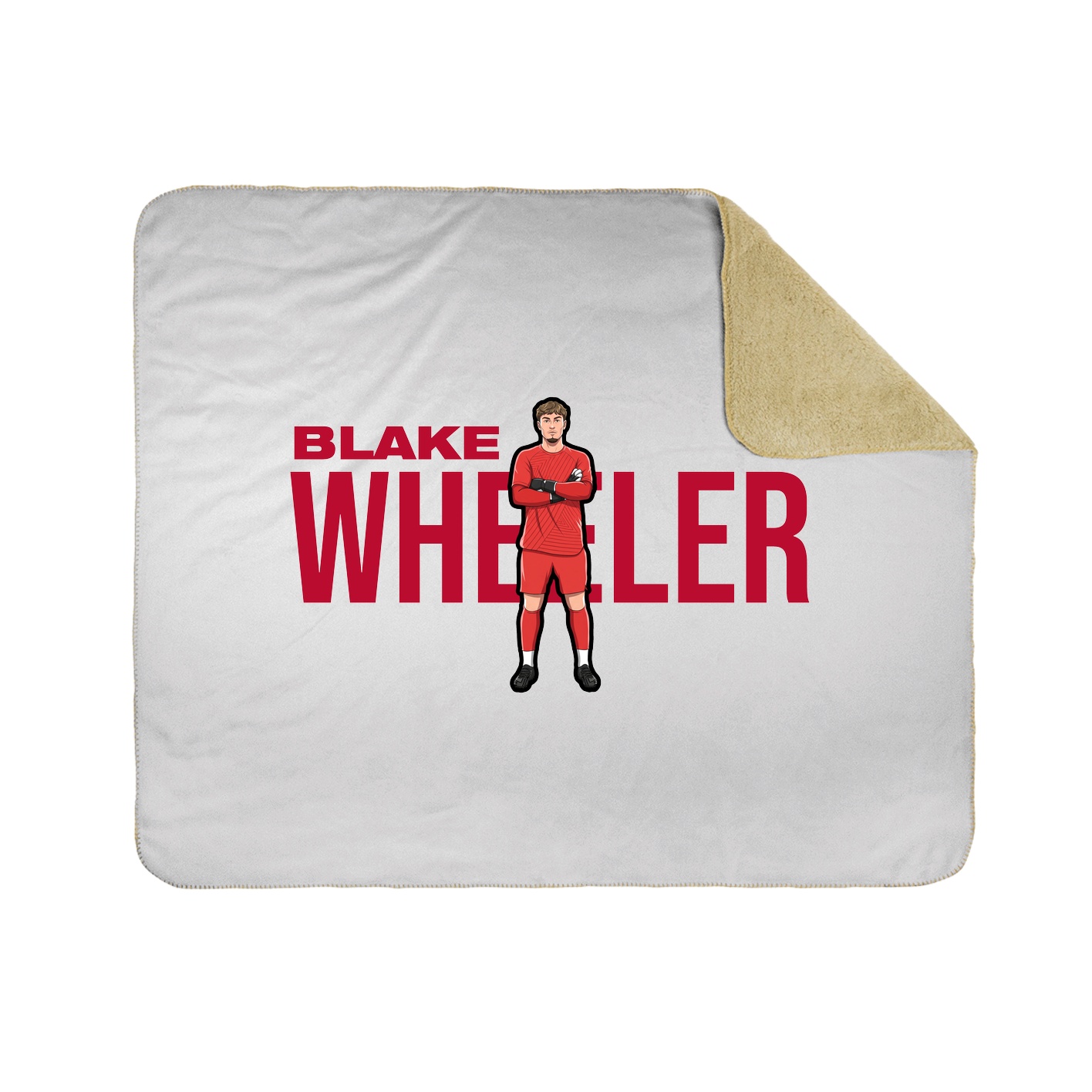 Throw Blanket — Player Name in White