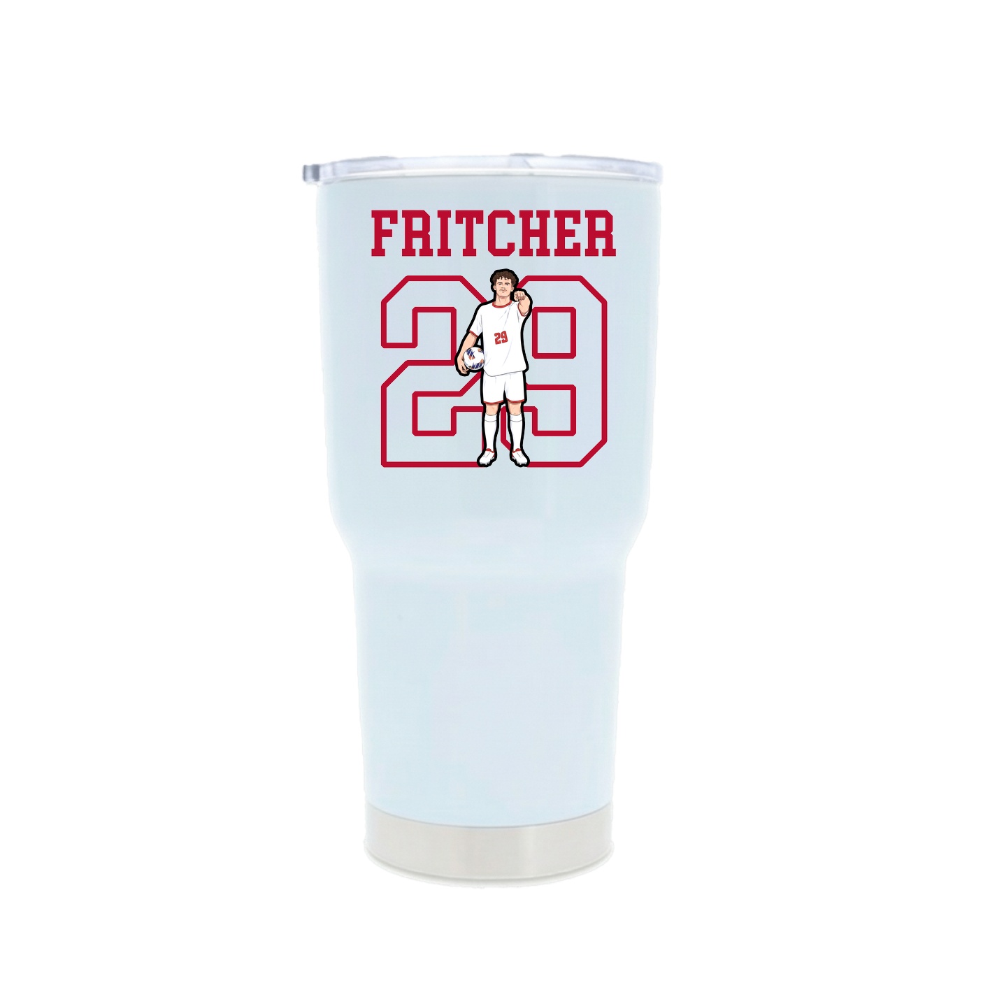 30oz Stainless Steel Tumbler — Shirsey in White