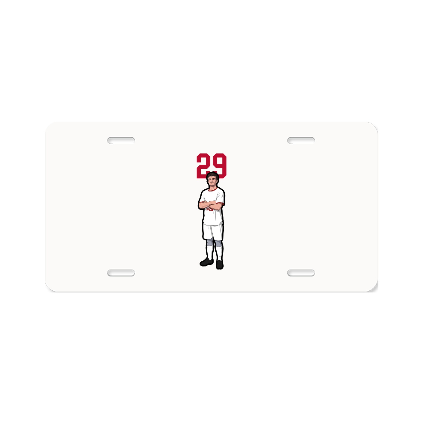License Plate — Number Top in Classic