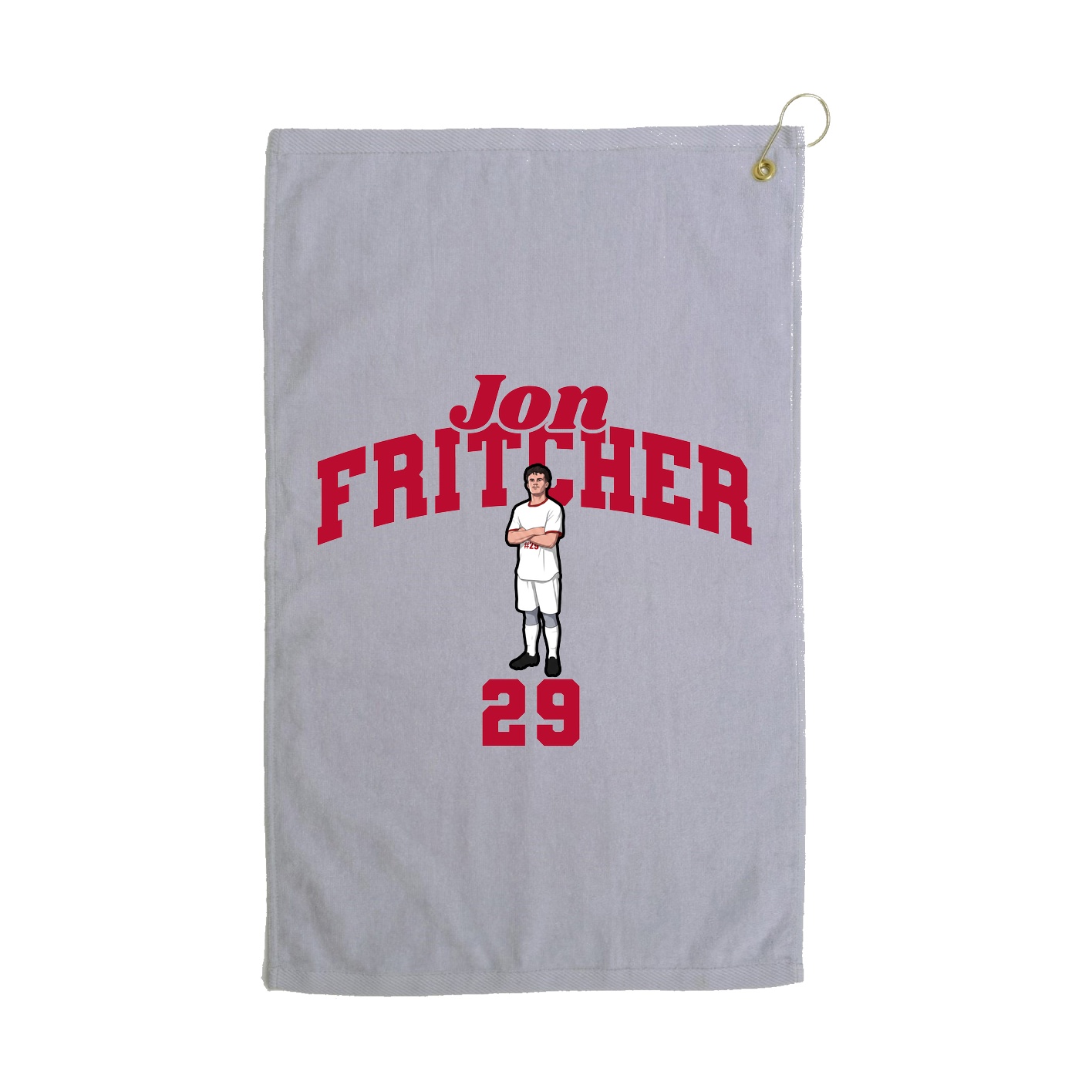 Golf Towel — Signature Arch in Grey