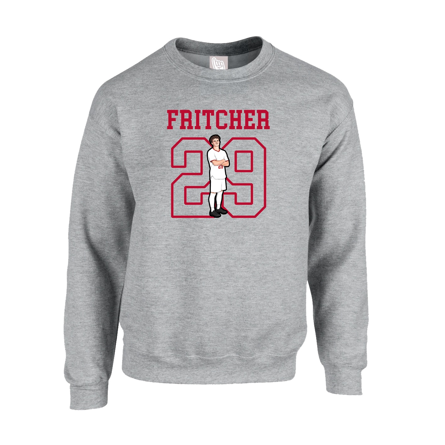 Fleece Crew — Shirsey in Grey